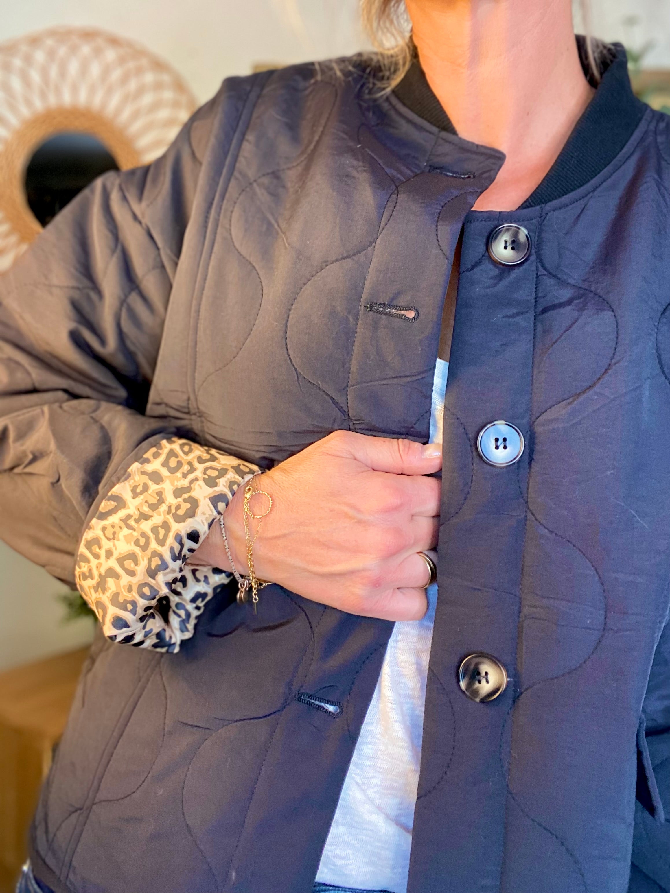 ⚡️ PÉPITES FRIDAY - Veste matelassée noir/léo HARPER