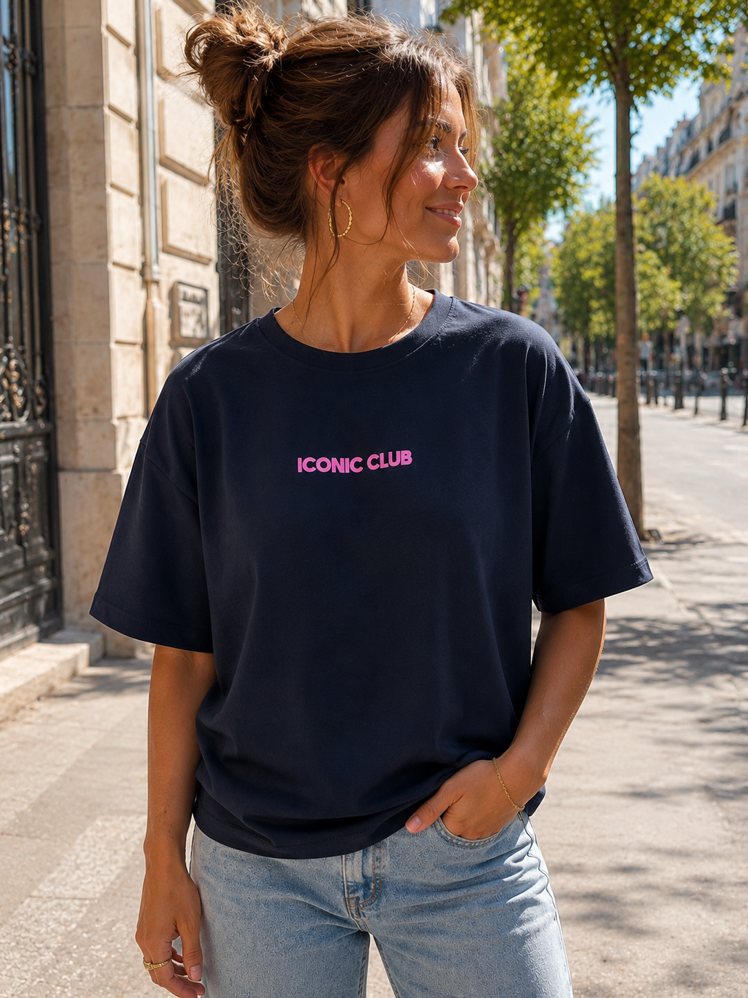 Tee shirt ICONIC CLUB BARBARA - Bleu marine