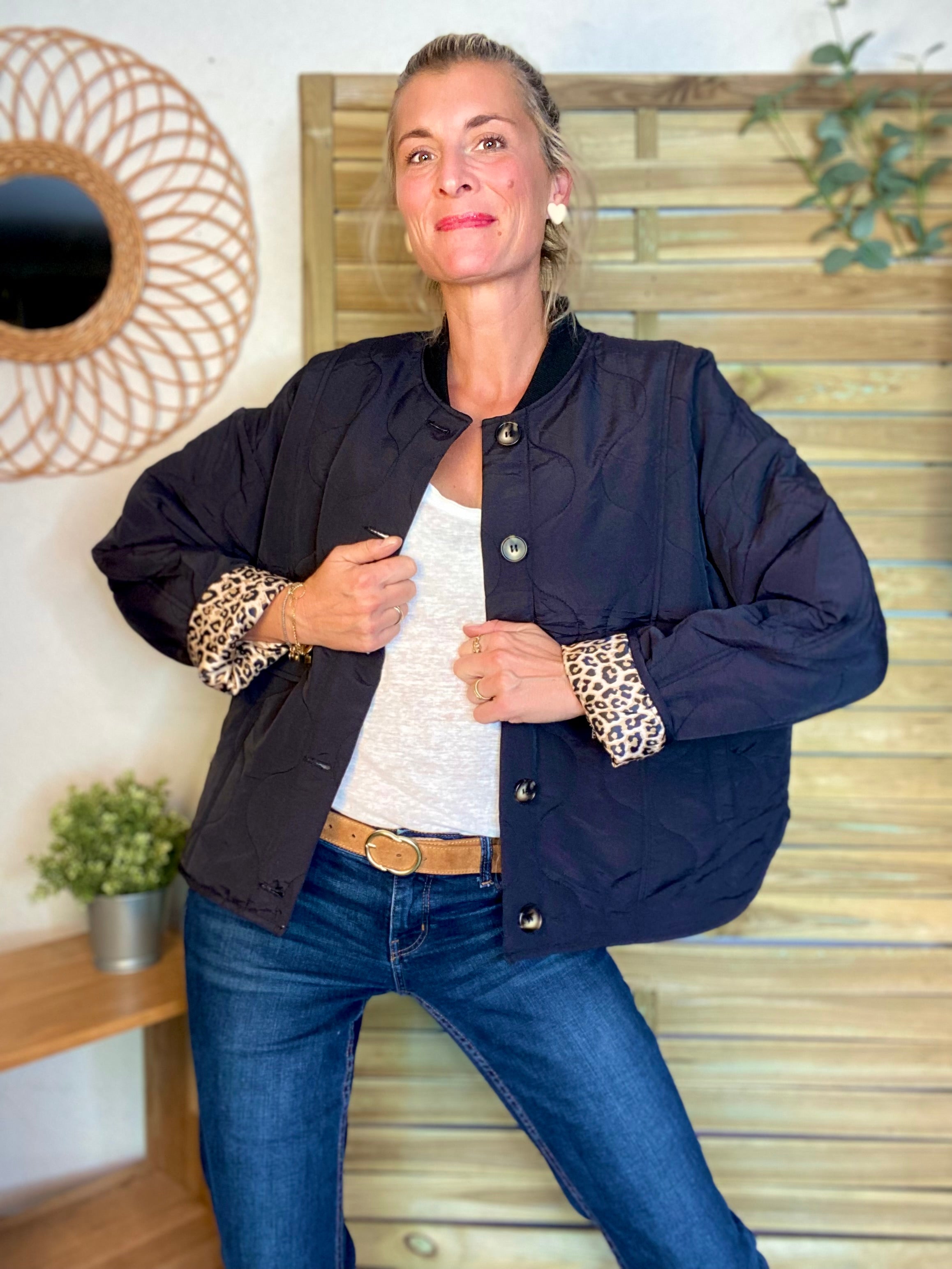 ⚡️ PÉPITES FRIDAY - Veste matelassée noir/léo HARPER