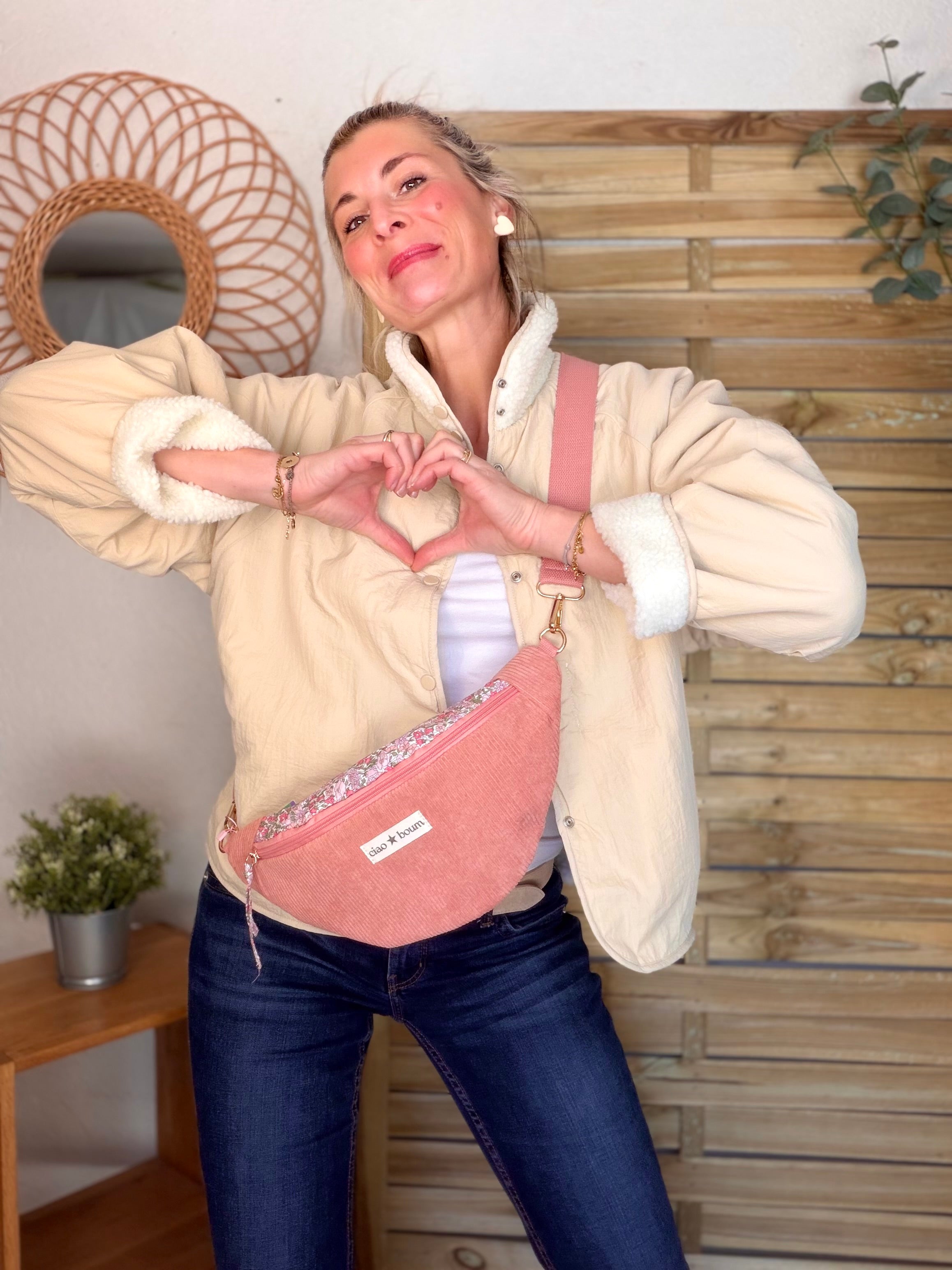 Sac banane Ciao Boum - IVY Liberty - Rose