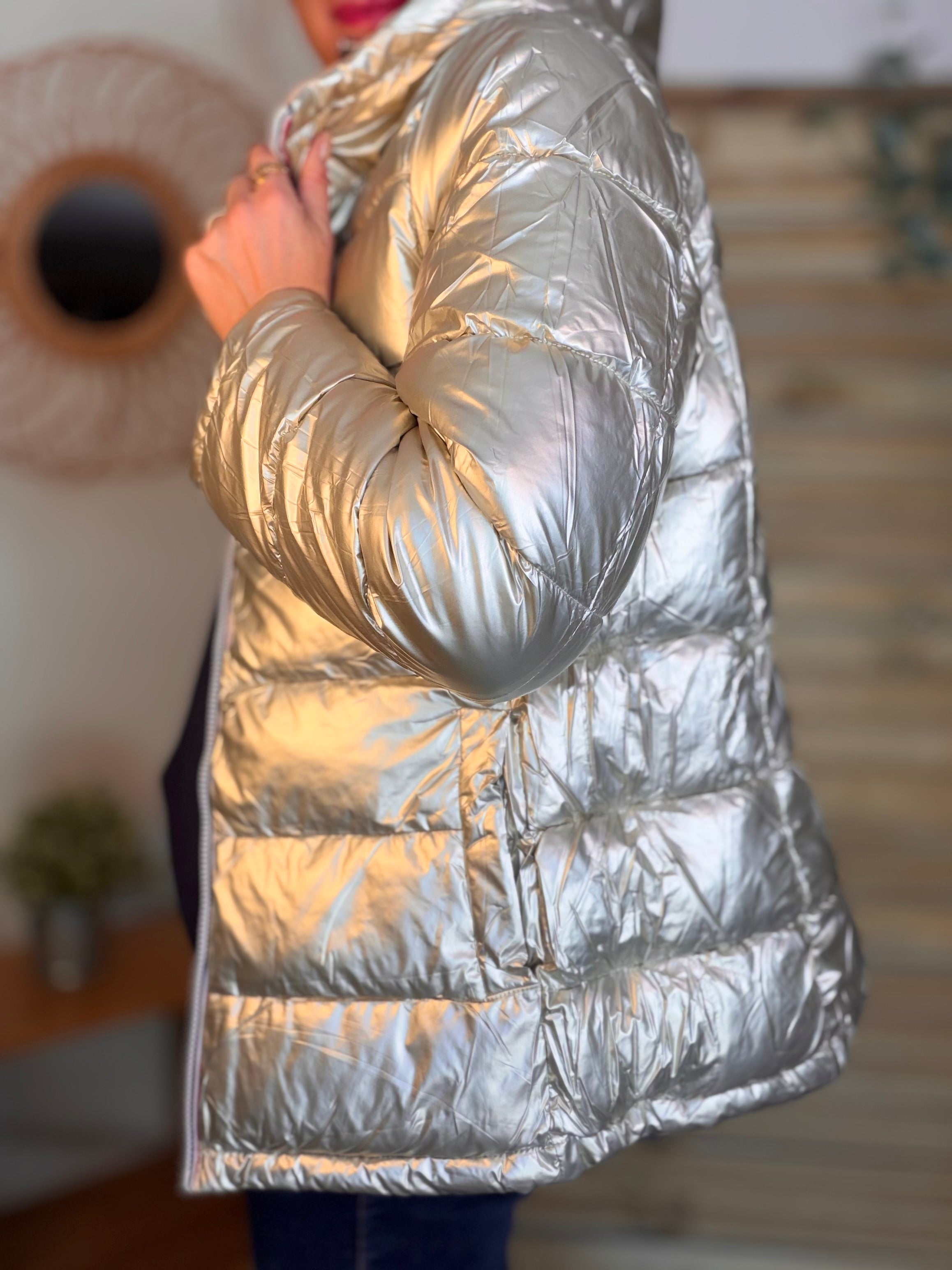 ⚡️PÉPITES FRIDAY - Doudoune imperméable réversible longue ANGÈLE COURT - Beige rosé - MELYA MELODY