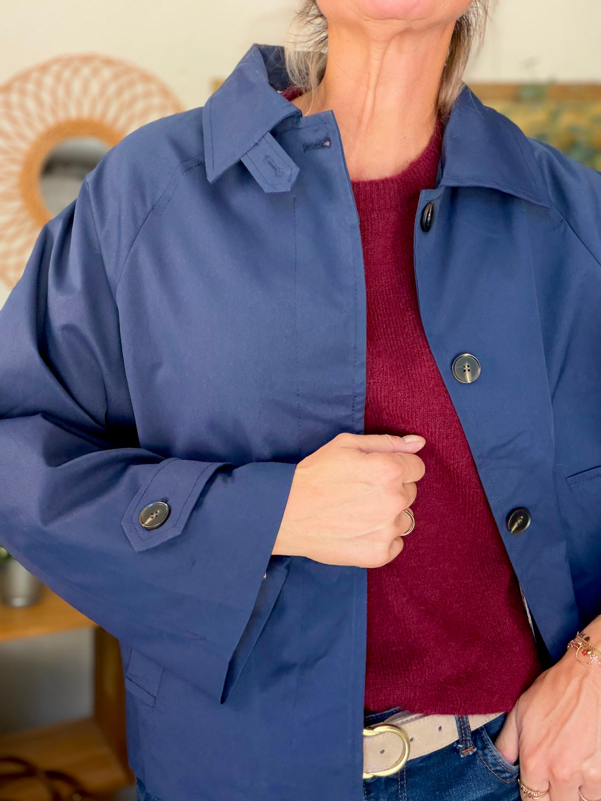 Veste Trench avec Liberty - MADELEINE Bleu marine
