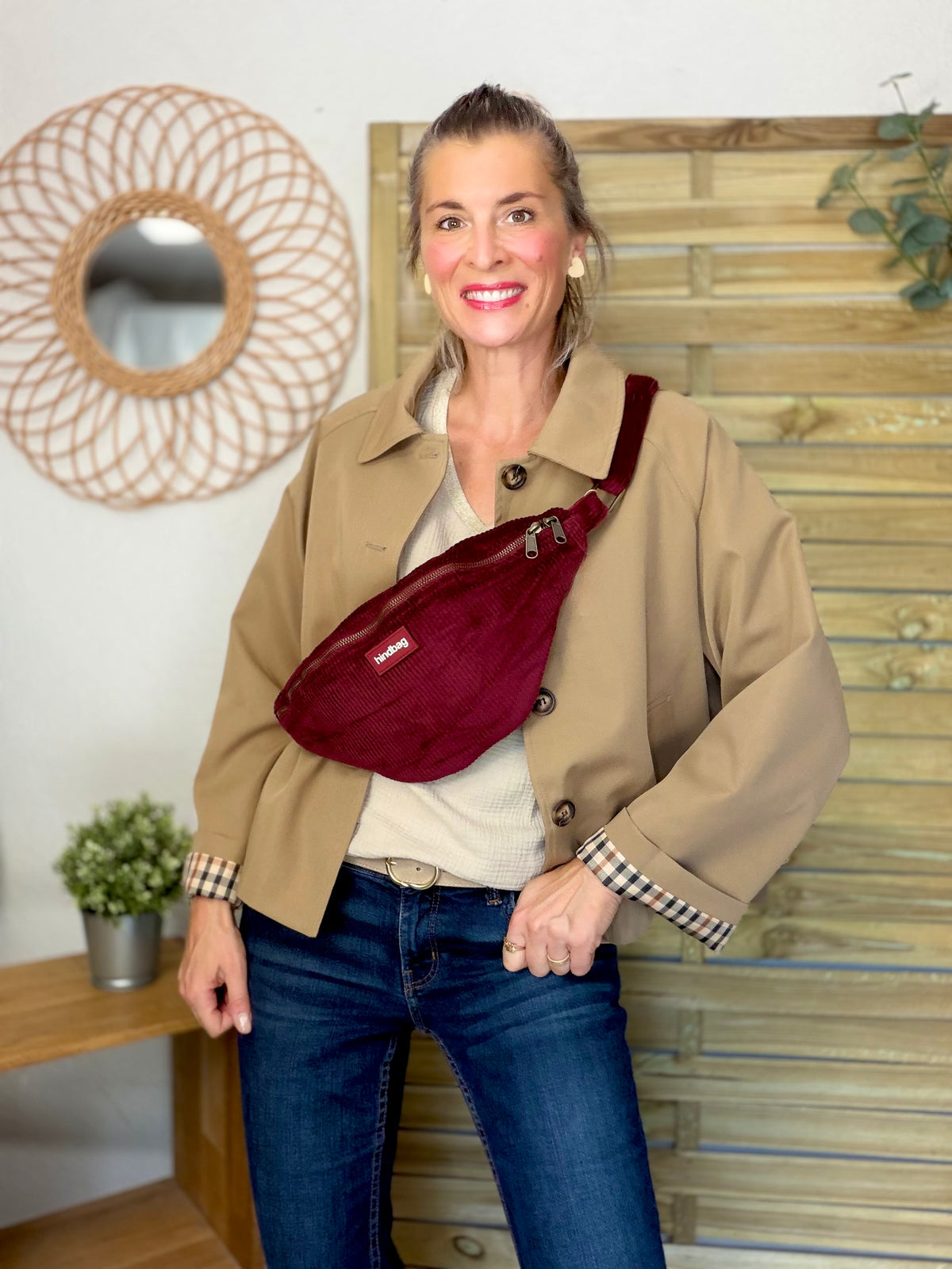 ⚡️ ARRIVAGE • Veste Trench, doublure à carreaux DANA Camel