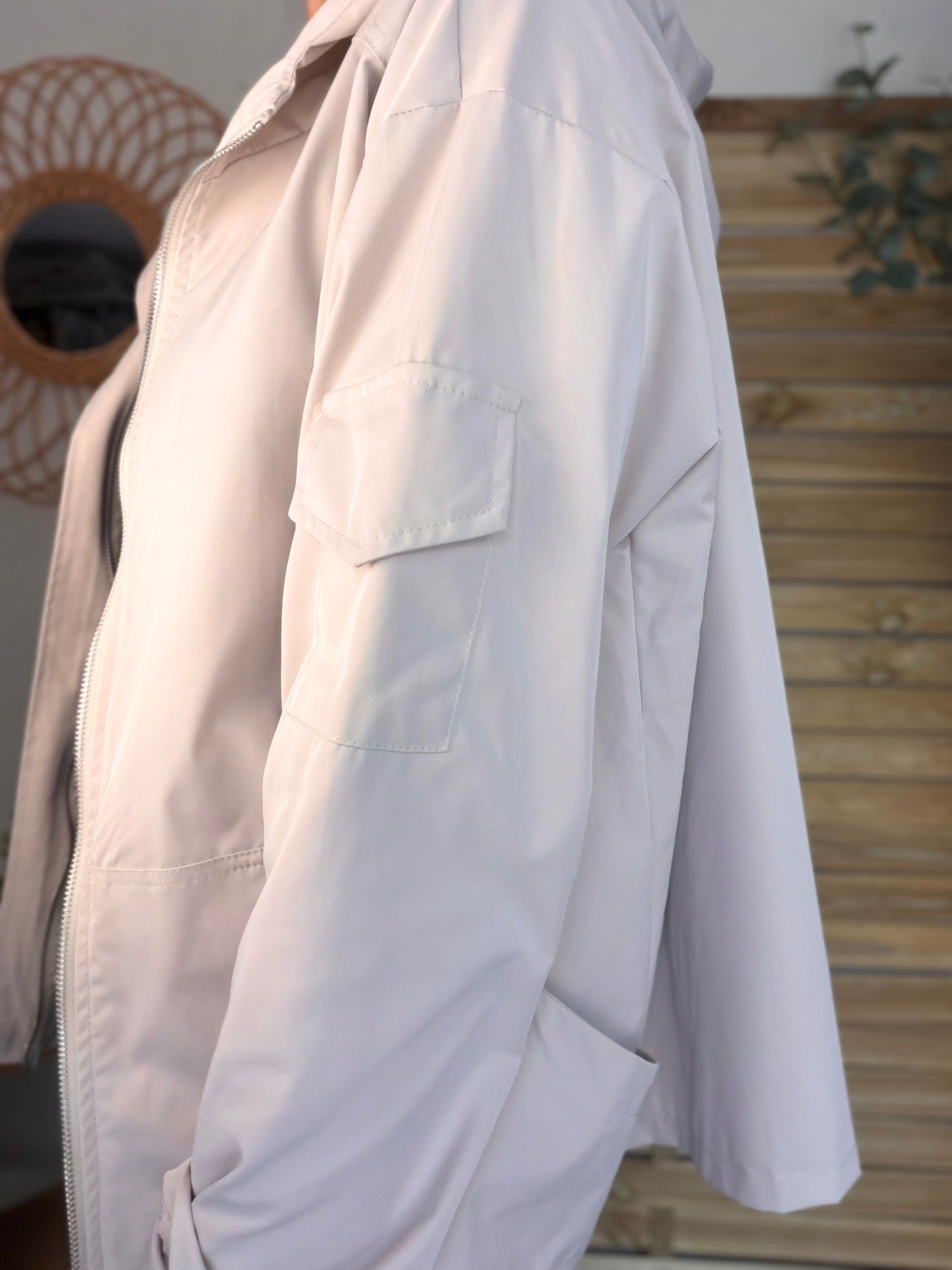 Veste Coupe vent court LIZZIE - Beige