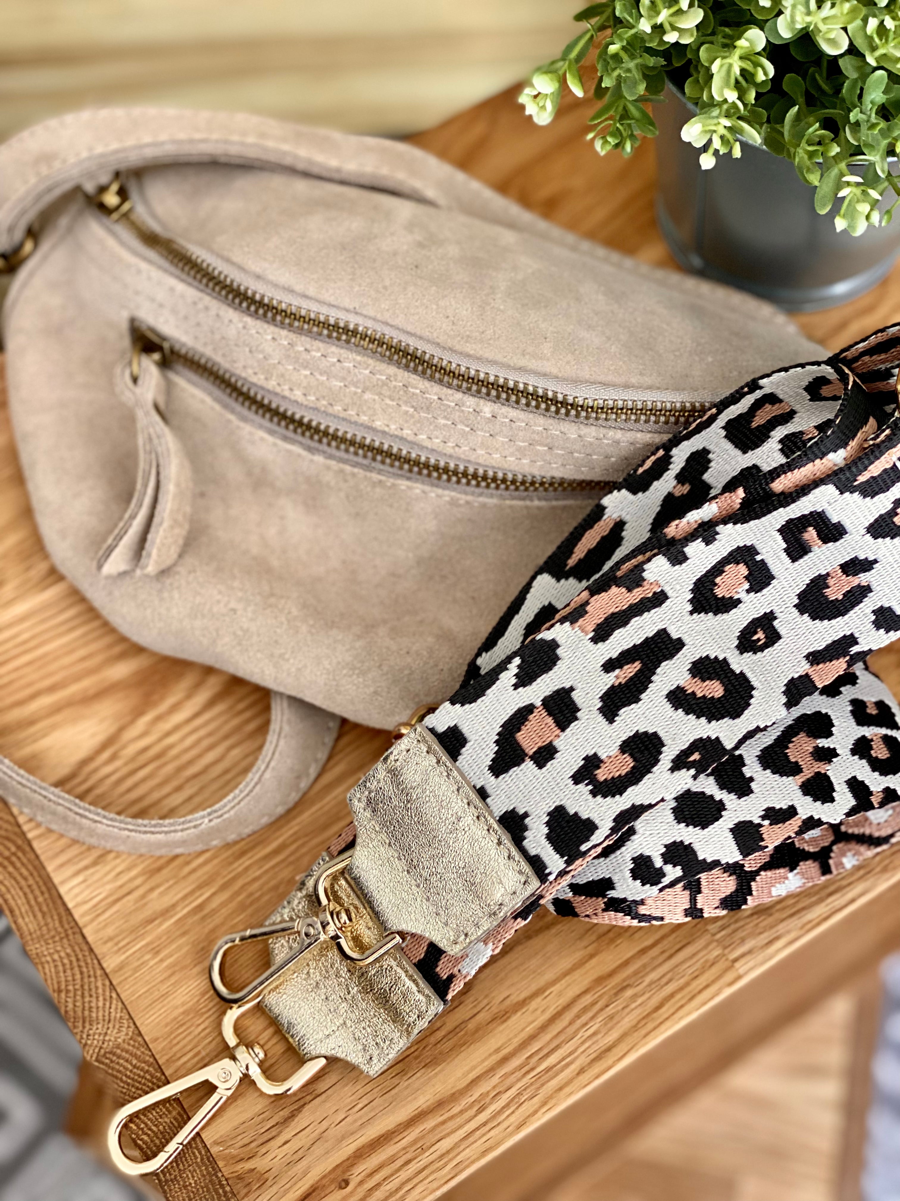 Sac shops leopard bandouliere