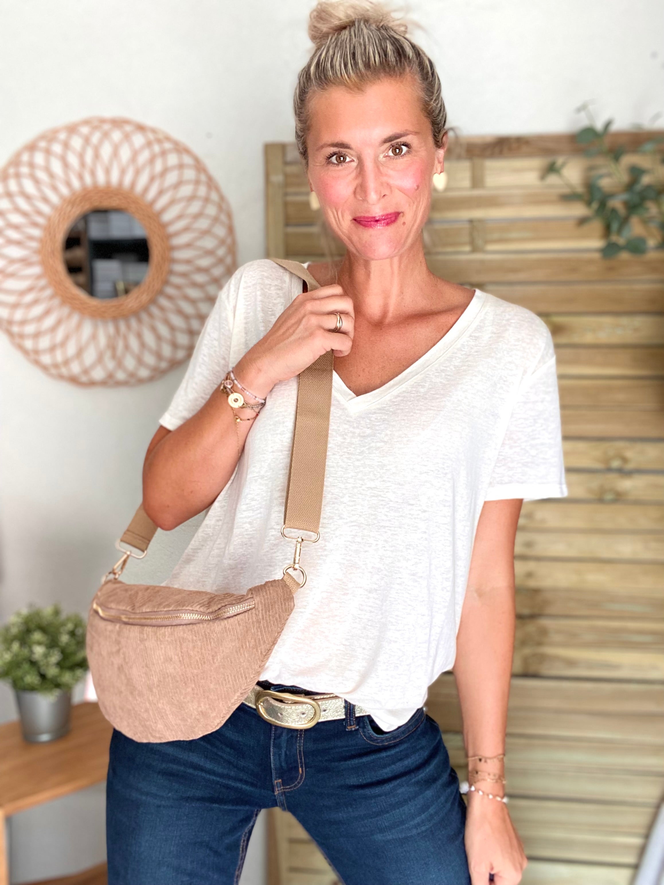 Sac banane XL Ciao Boum - IVY - Taupe (20 coloris)