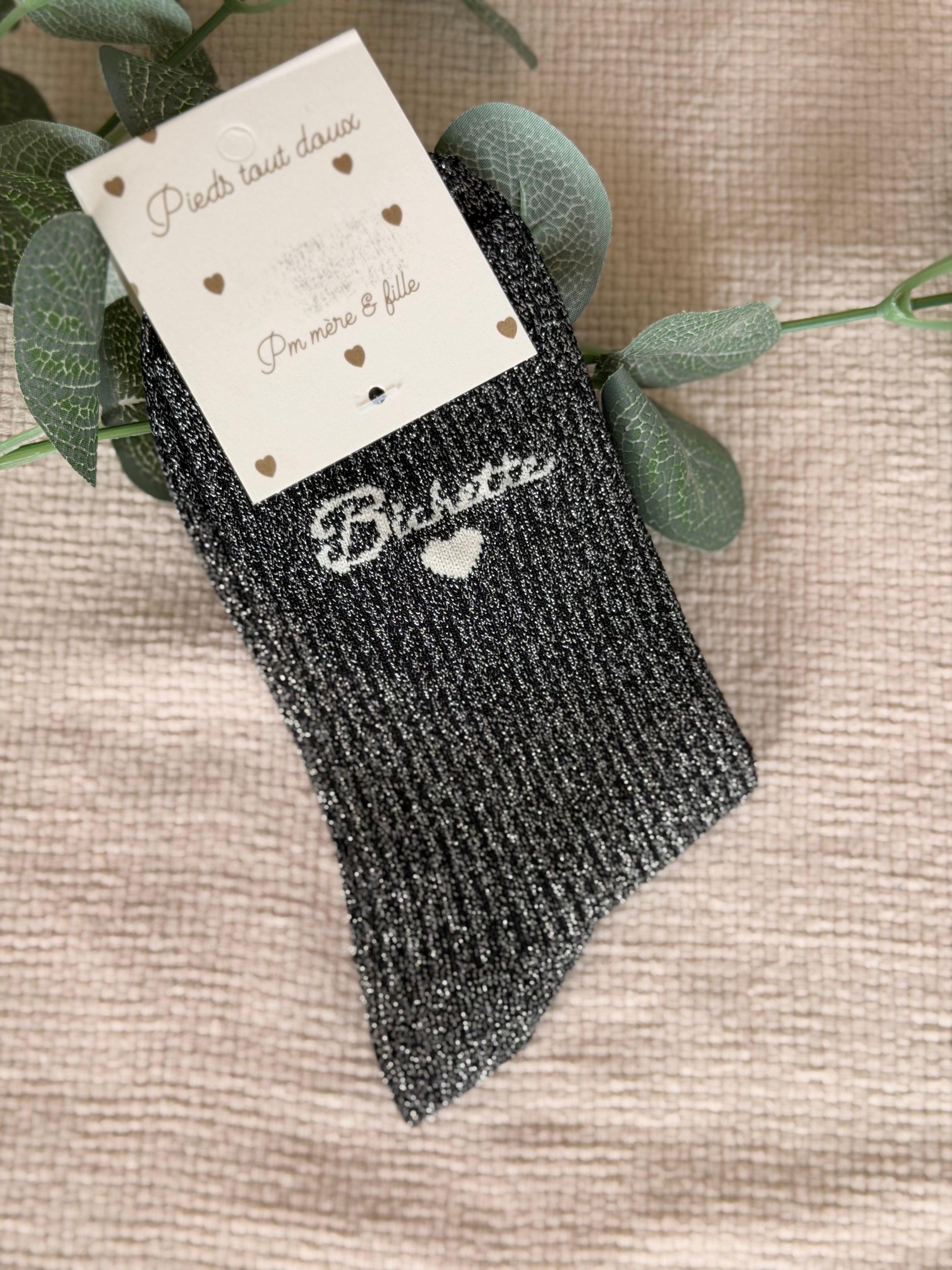 Chaussettes scintillantes glitter ZIA - Bichette