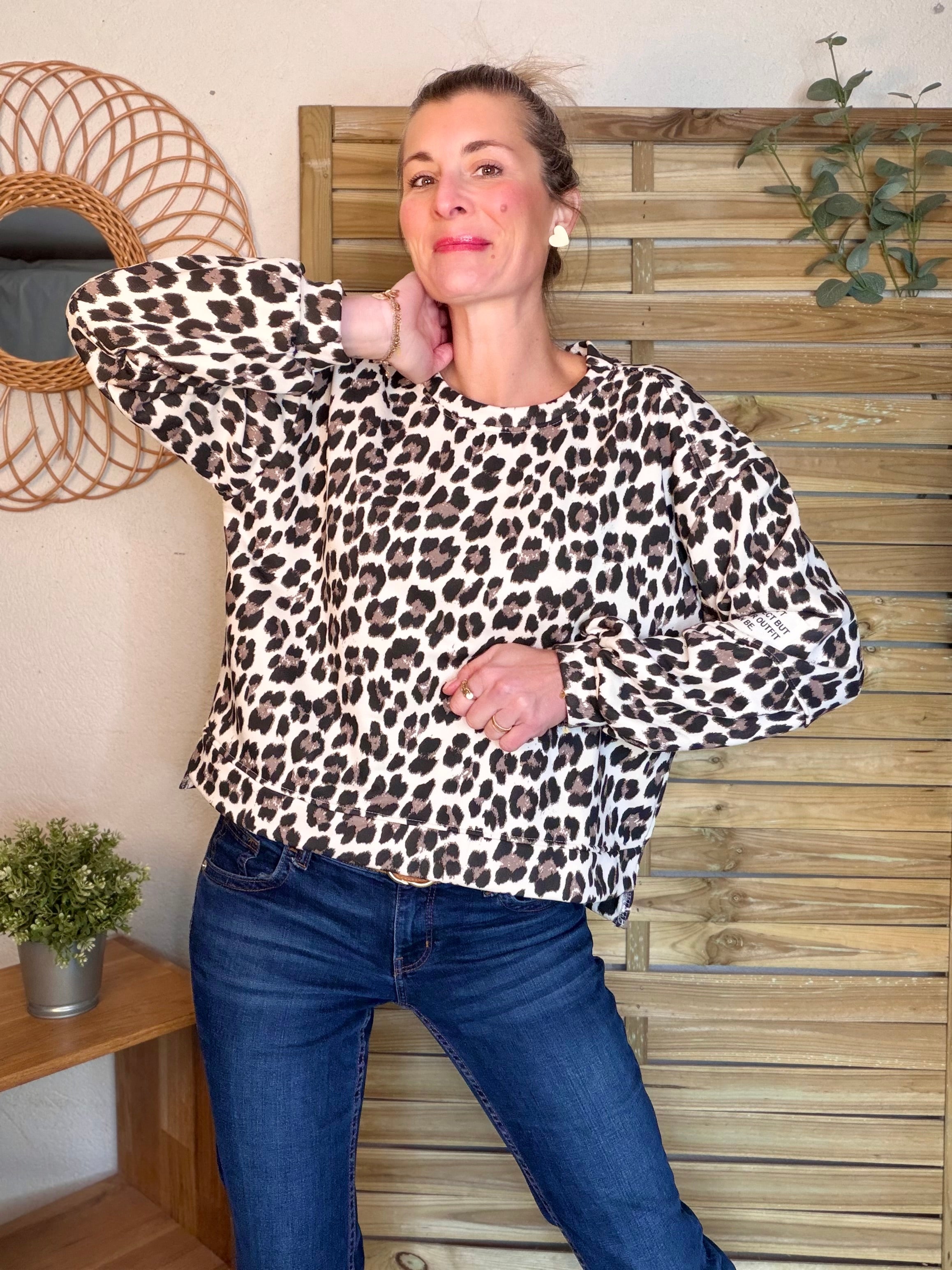 Sweat Léo Beige MAELLE