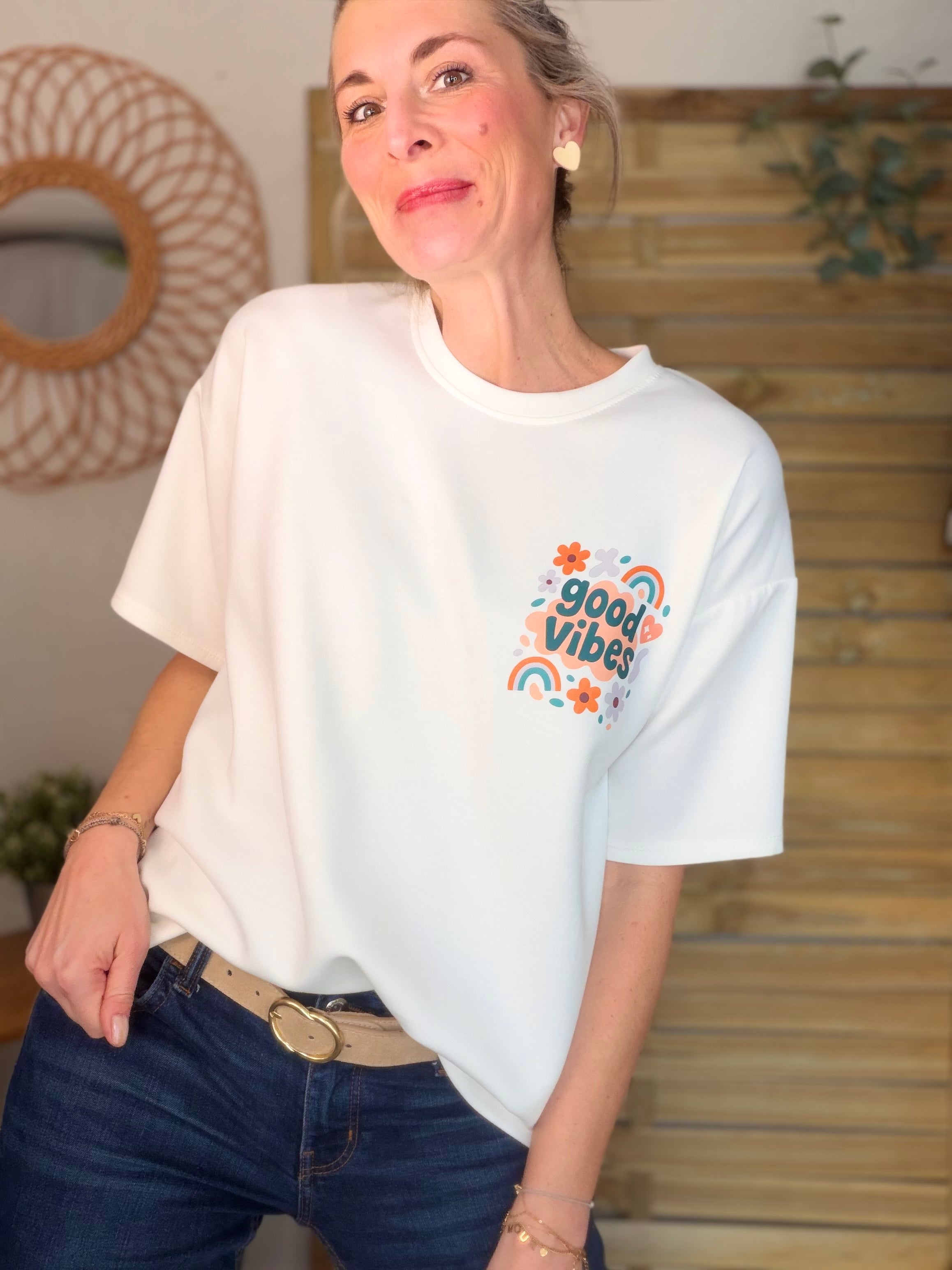 Tee shirt GOOD VIBES - THÉA