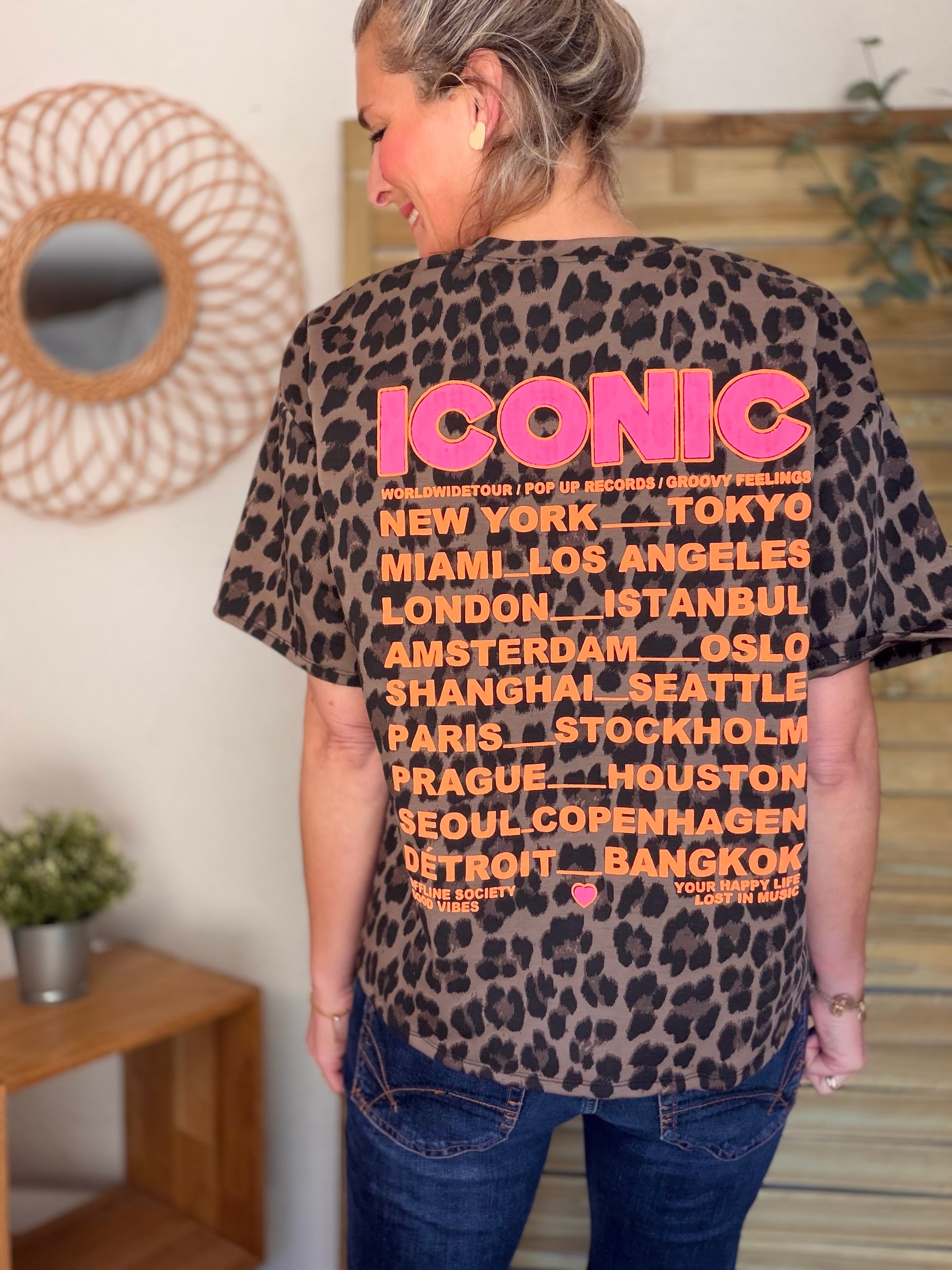 Tee shirt ICONIC matière sweat - THÉA Léo Choco