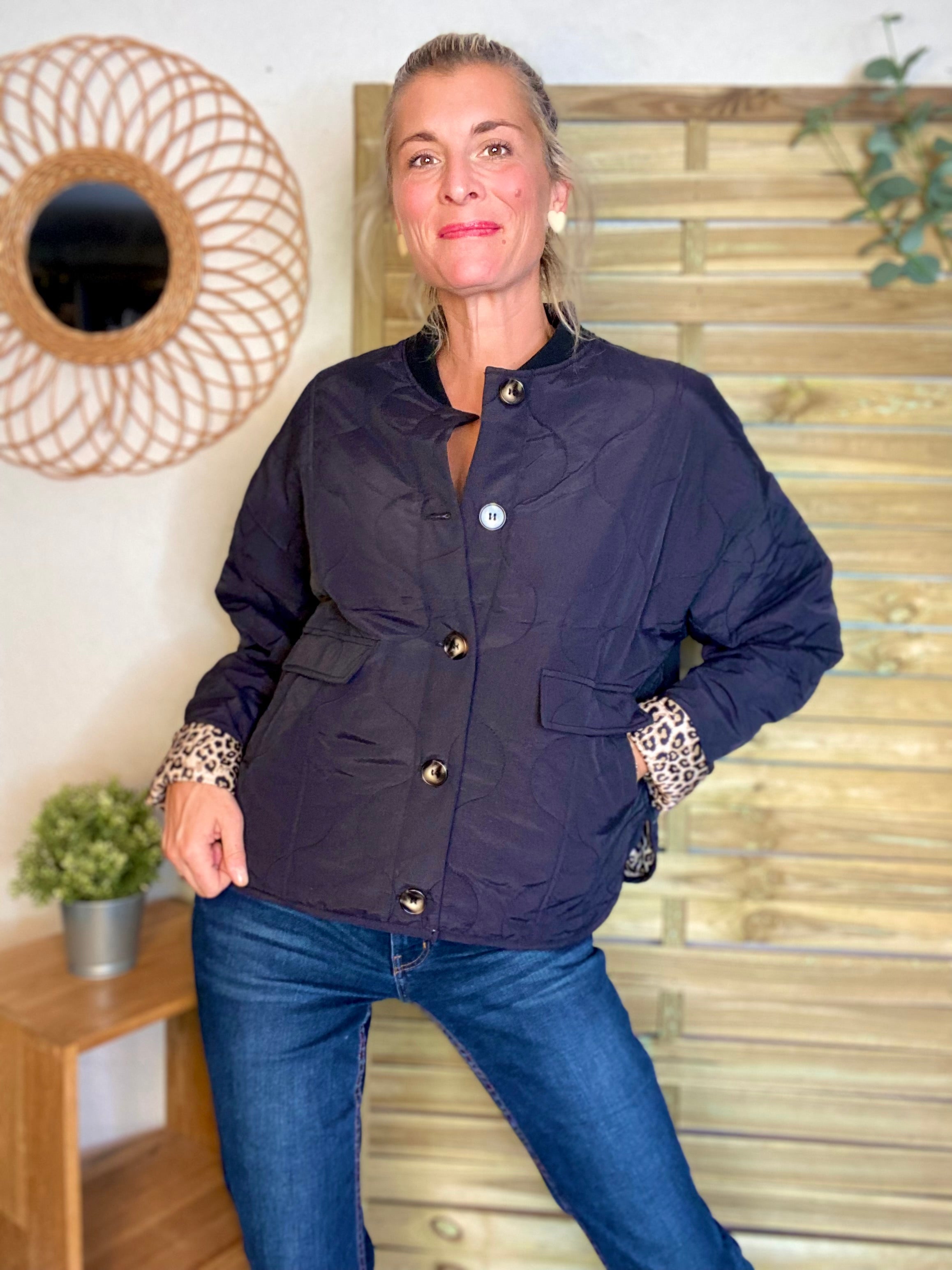 ⚡️ PÉPITES FRIDAY - Veste matelassée noir/léo HARPER