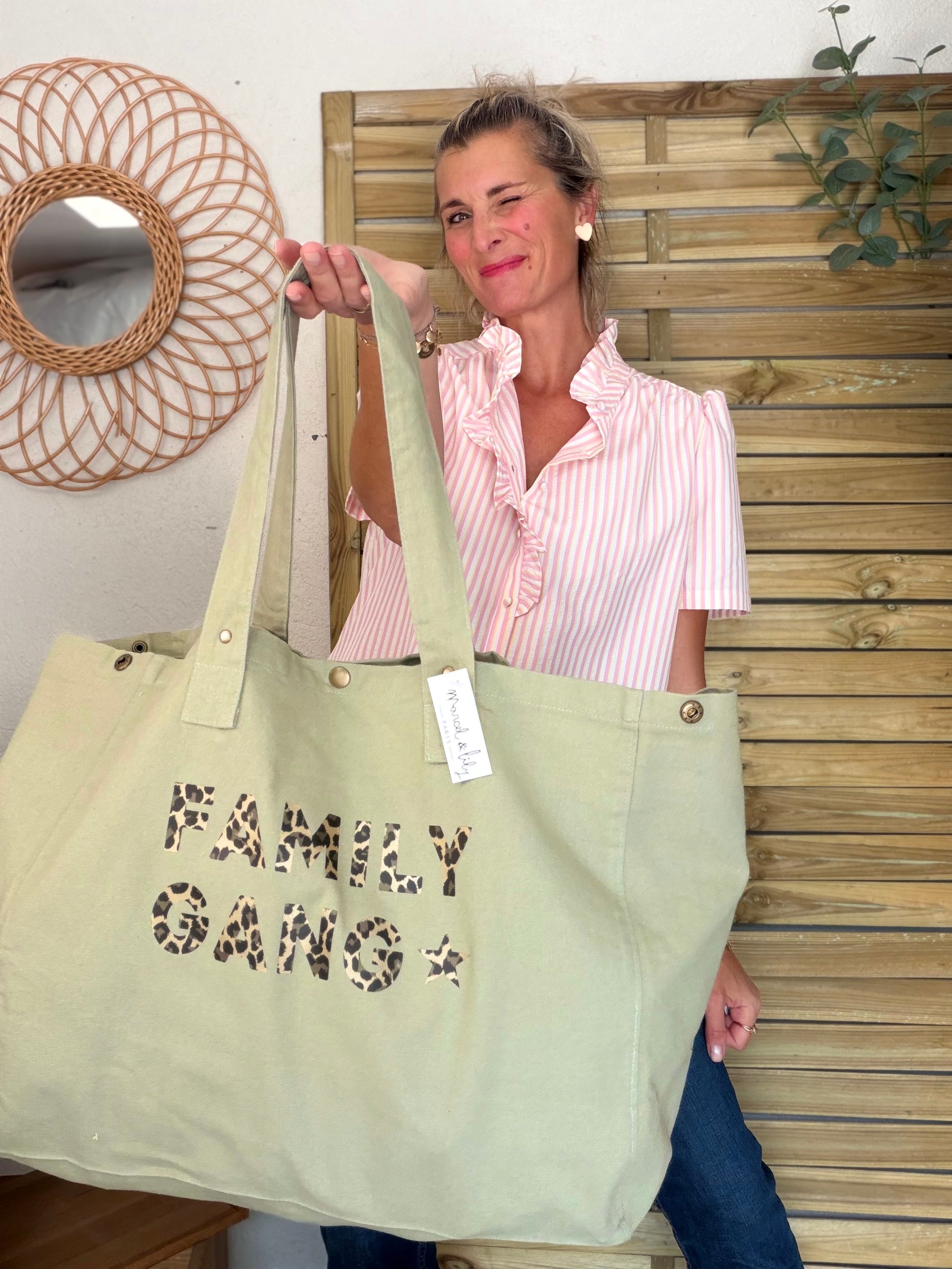 Sac week end FAMILY GANG Sauge - Marcel et Lily