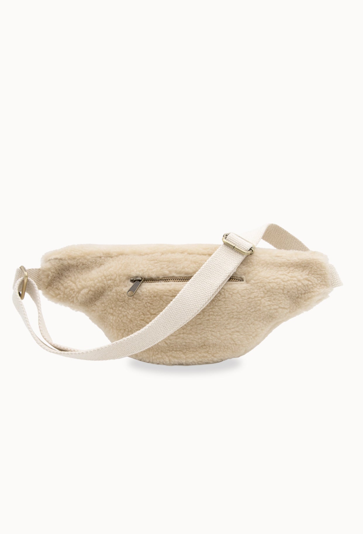 Sac banane XL HINDBAG Sasha Teddy beige (moumoute)