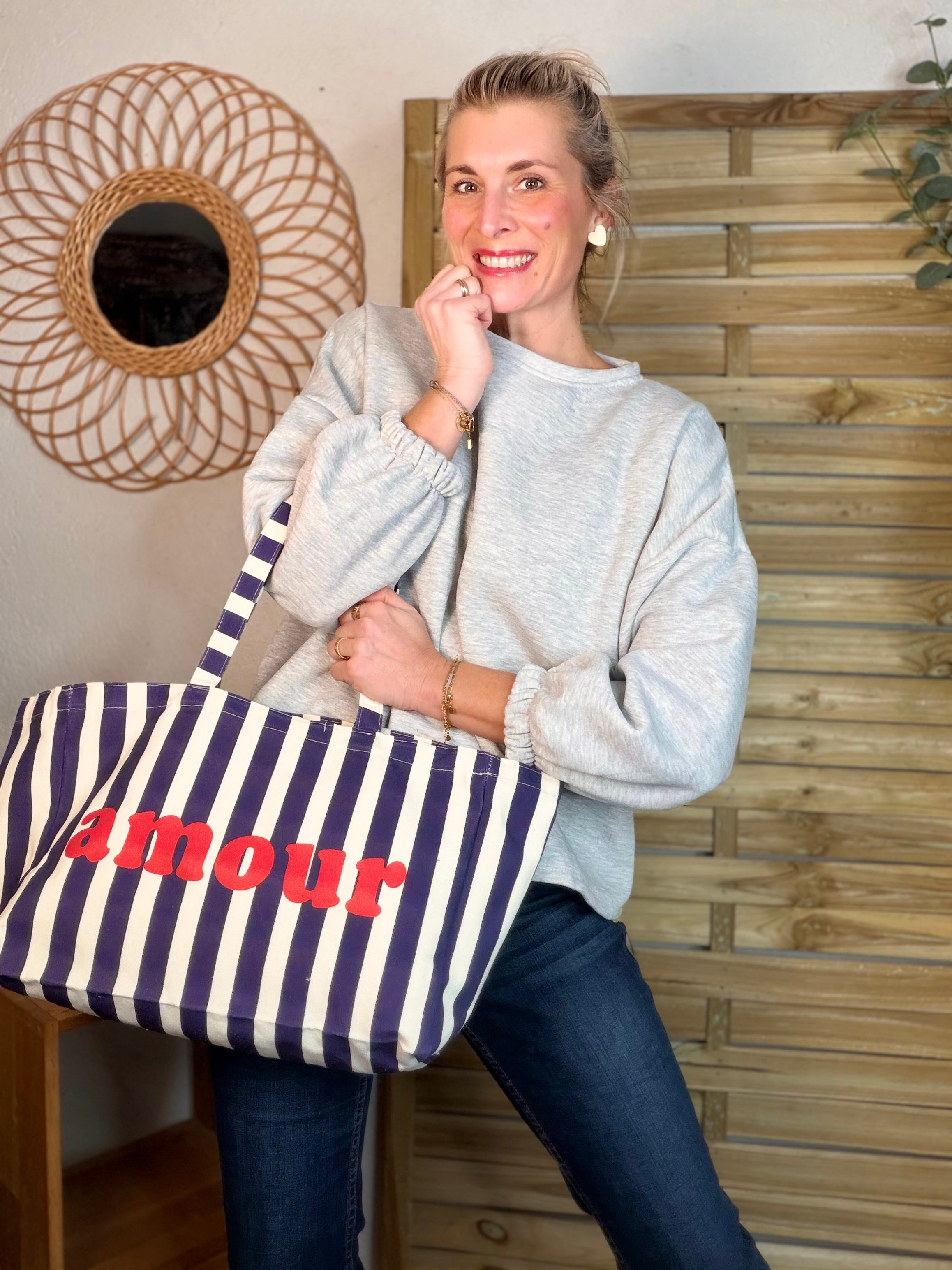 Sweat molleton oversized GOOD VIBES - MIKA