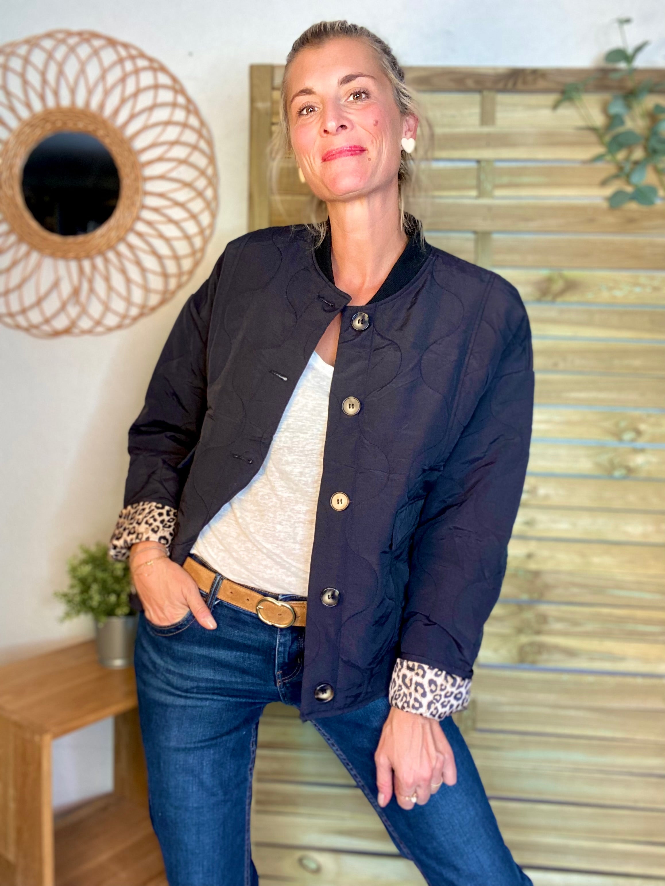 ⚡️ PÉPITES FRIDAY - Veste matelassée noir/léo HARPER