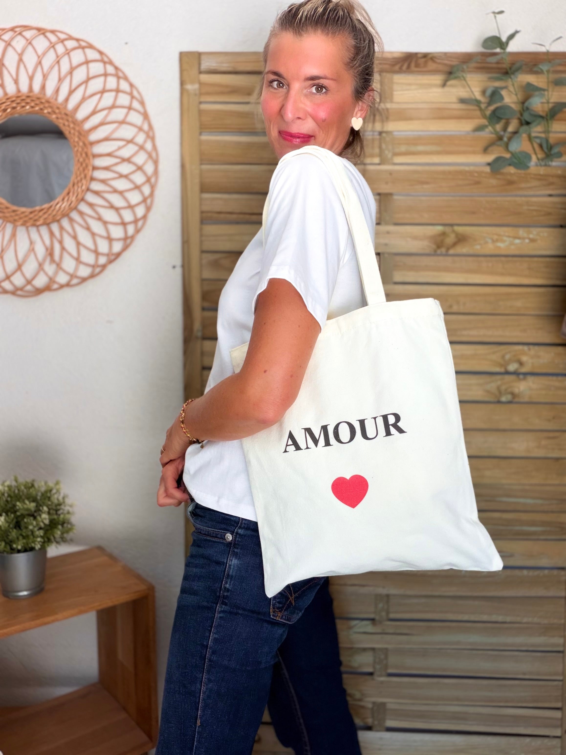 Tote bag LOLITA - AMOUR • BICHETTE • VIE EST BELLE