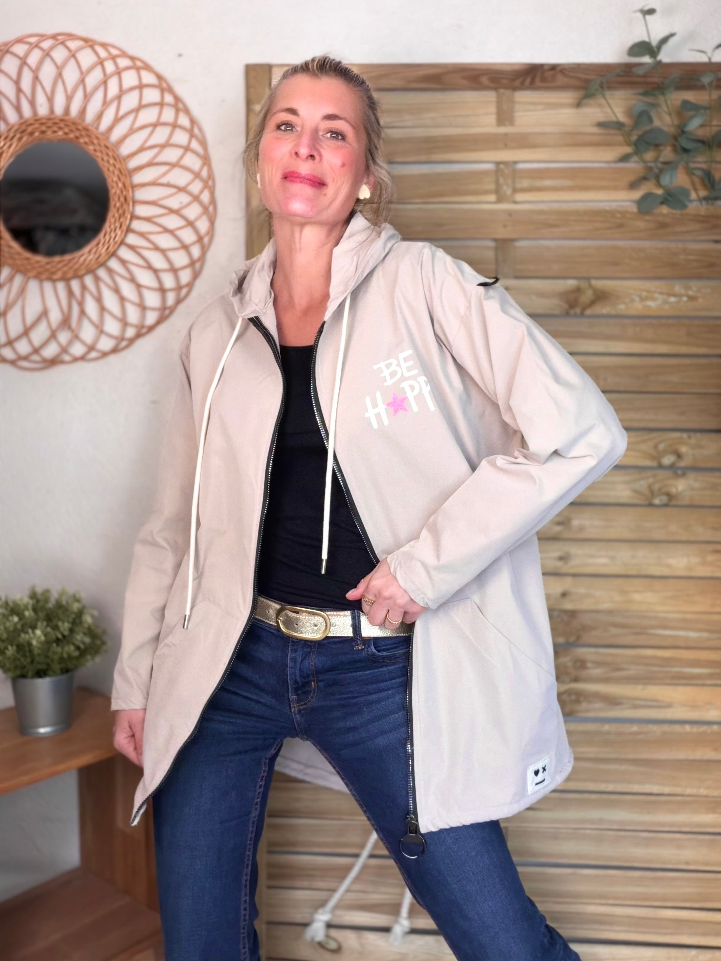 Veste Coupe vent long LESLIE - Beige