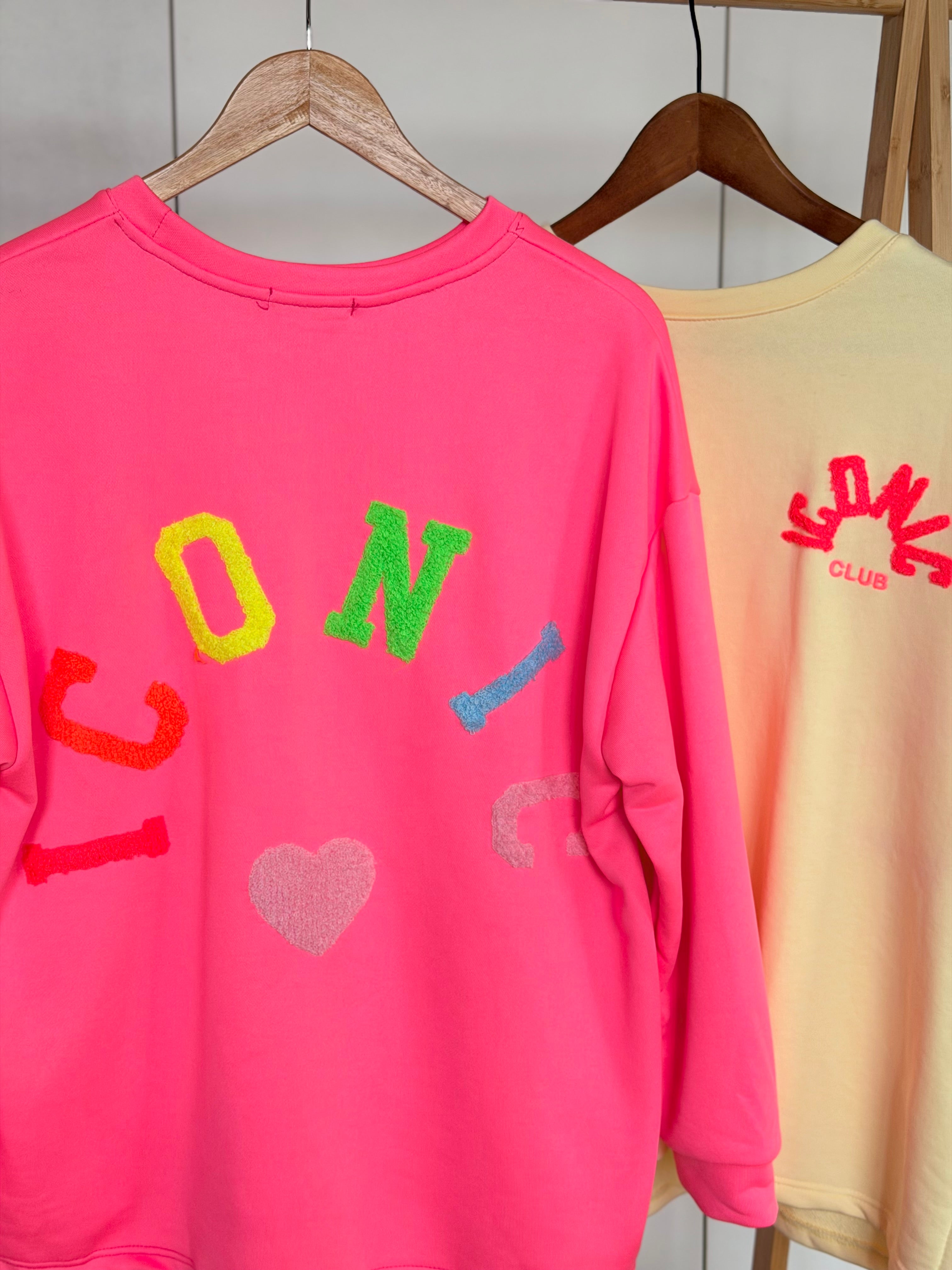 Sweat ICONIC multicolore - NORA Rose fuschia