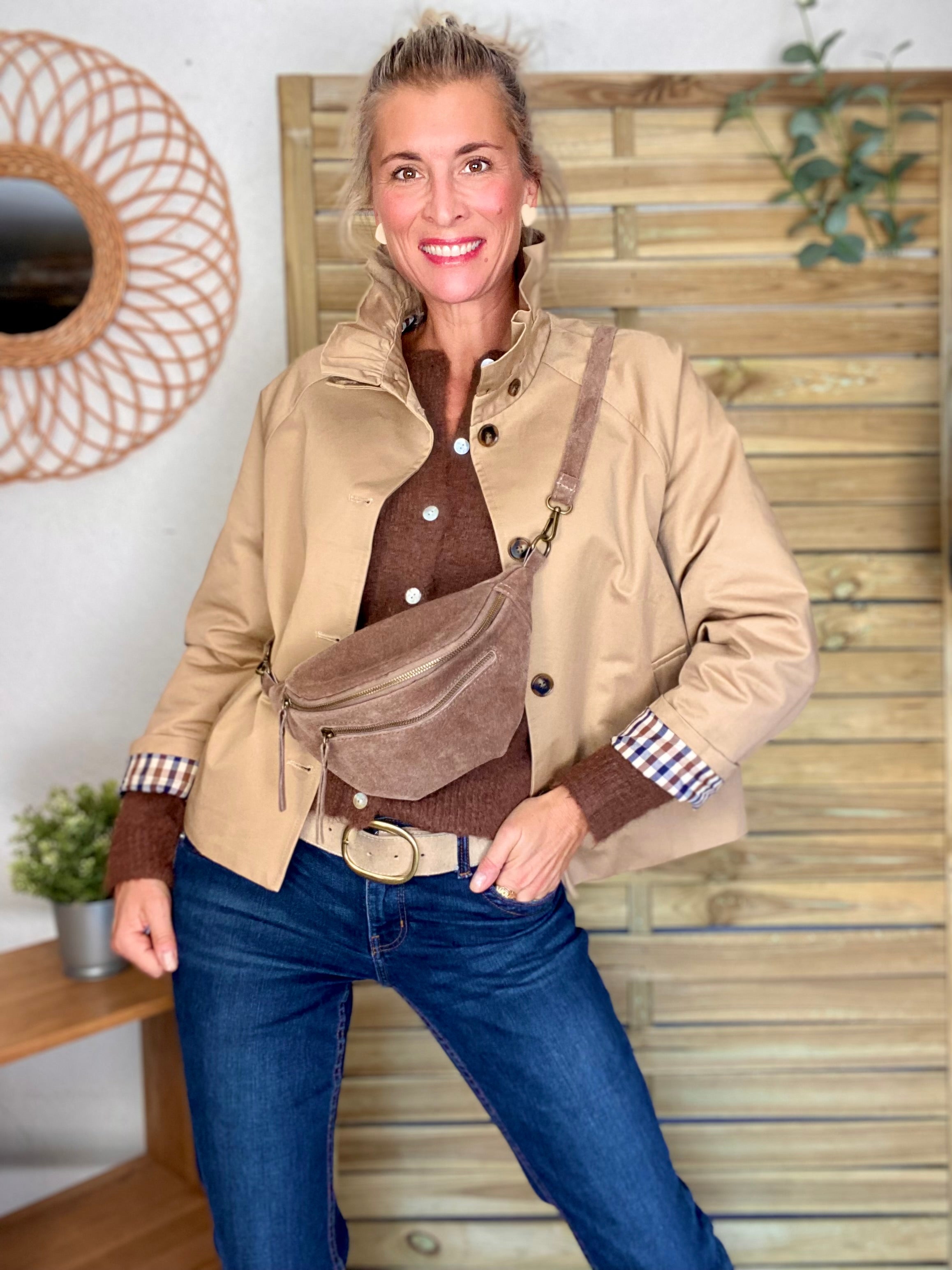 Gilet en maille SYDNEY - Chocolat