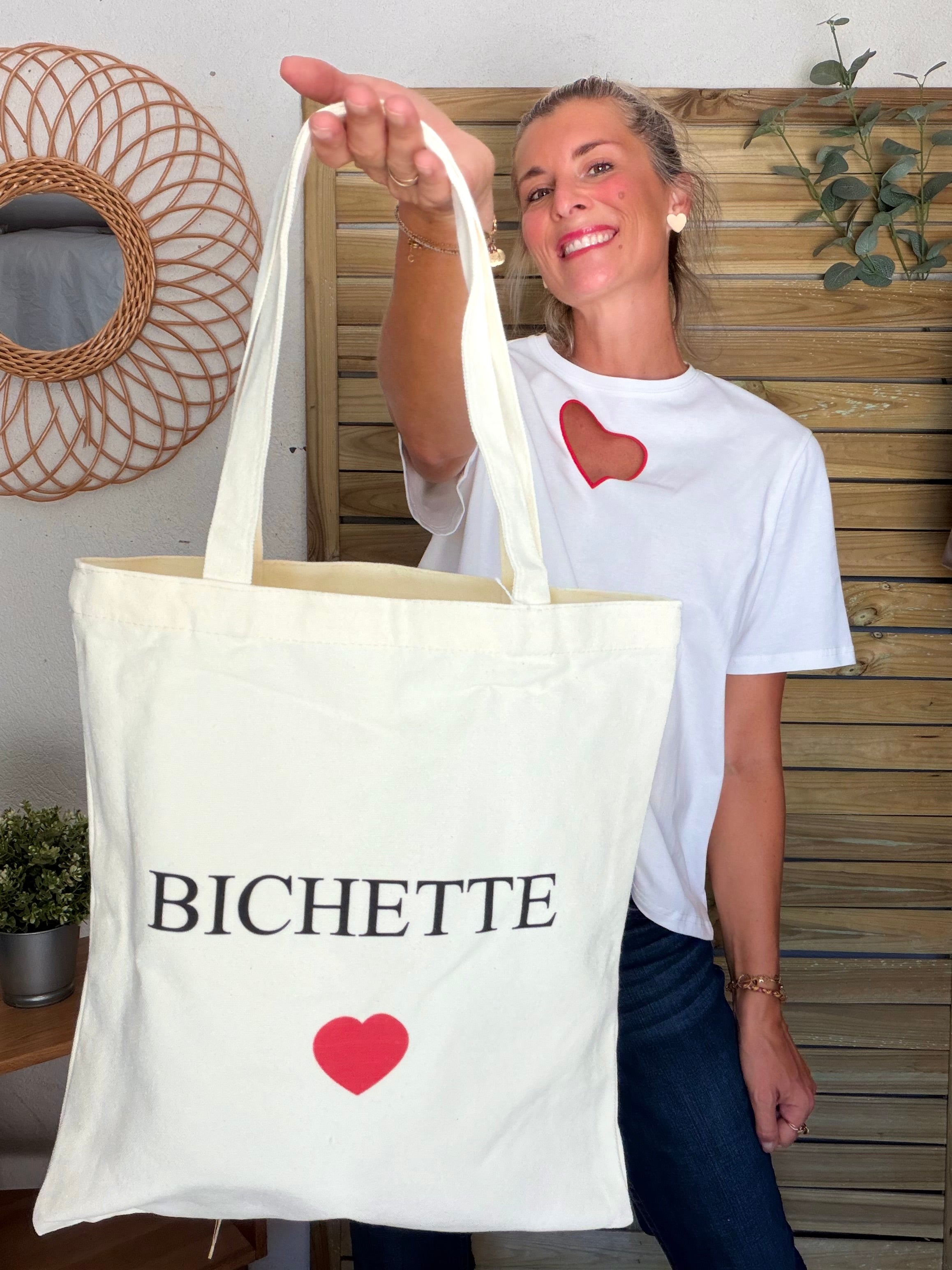 Tote bag LOLITA - AMOUR • BICHETTE • VIE EST BELLE