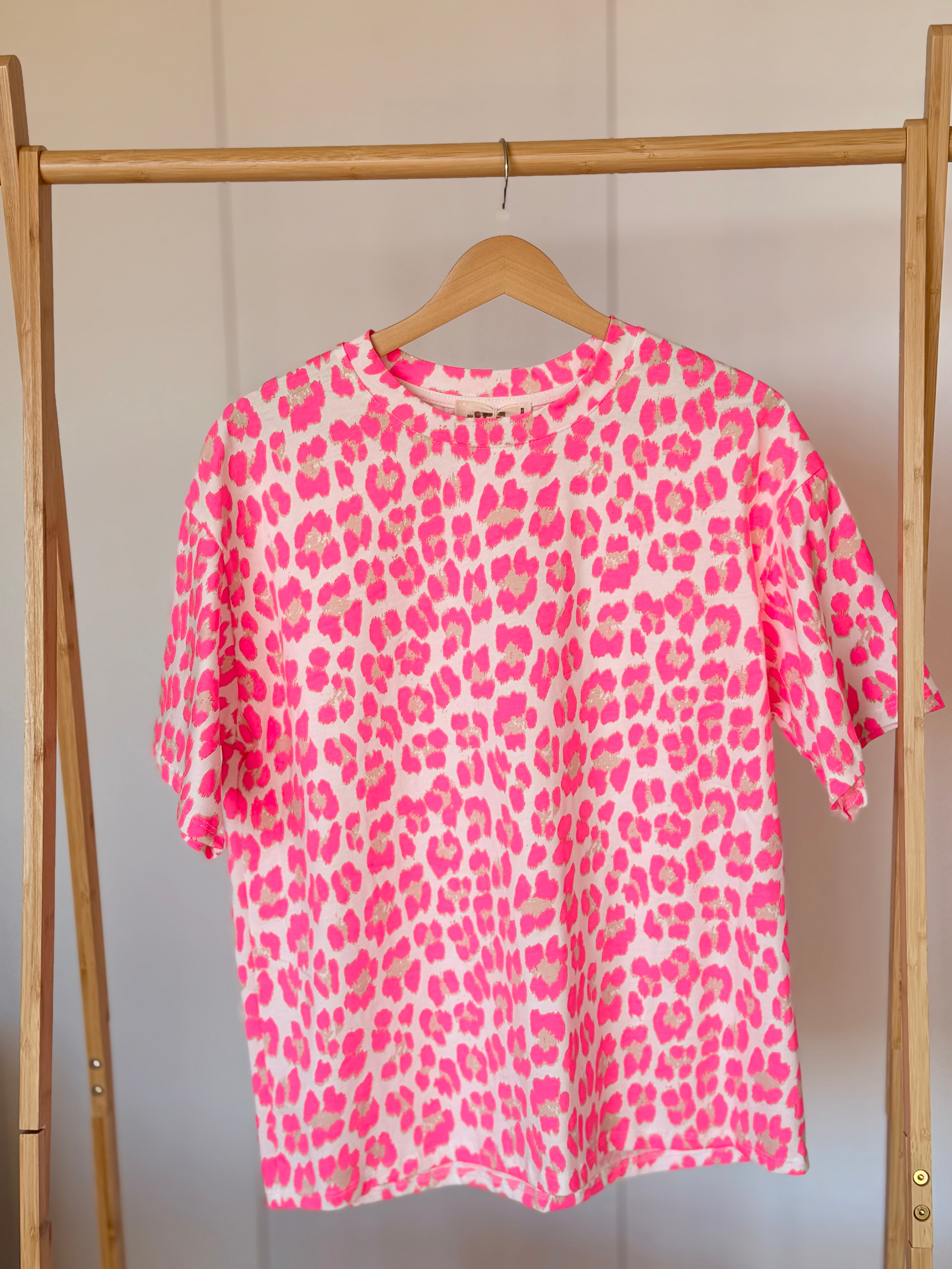 Tee shirt Léo ODESSA Rose fluo