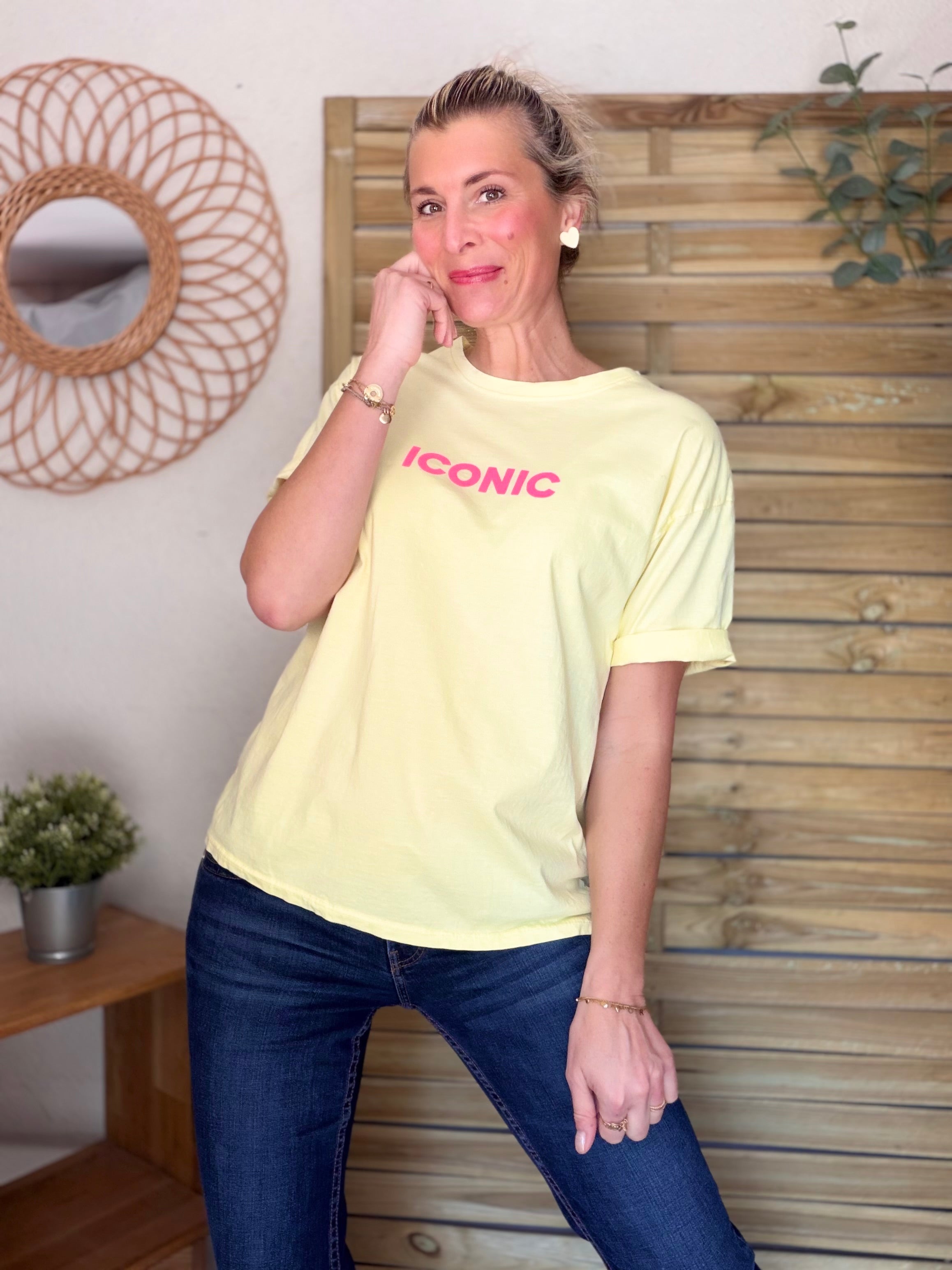 Tee shirt ICONIC DANA Jaune