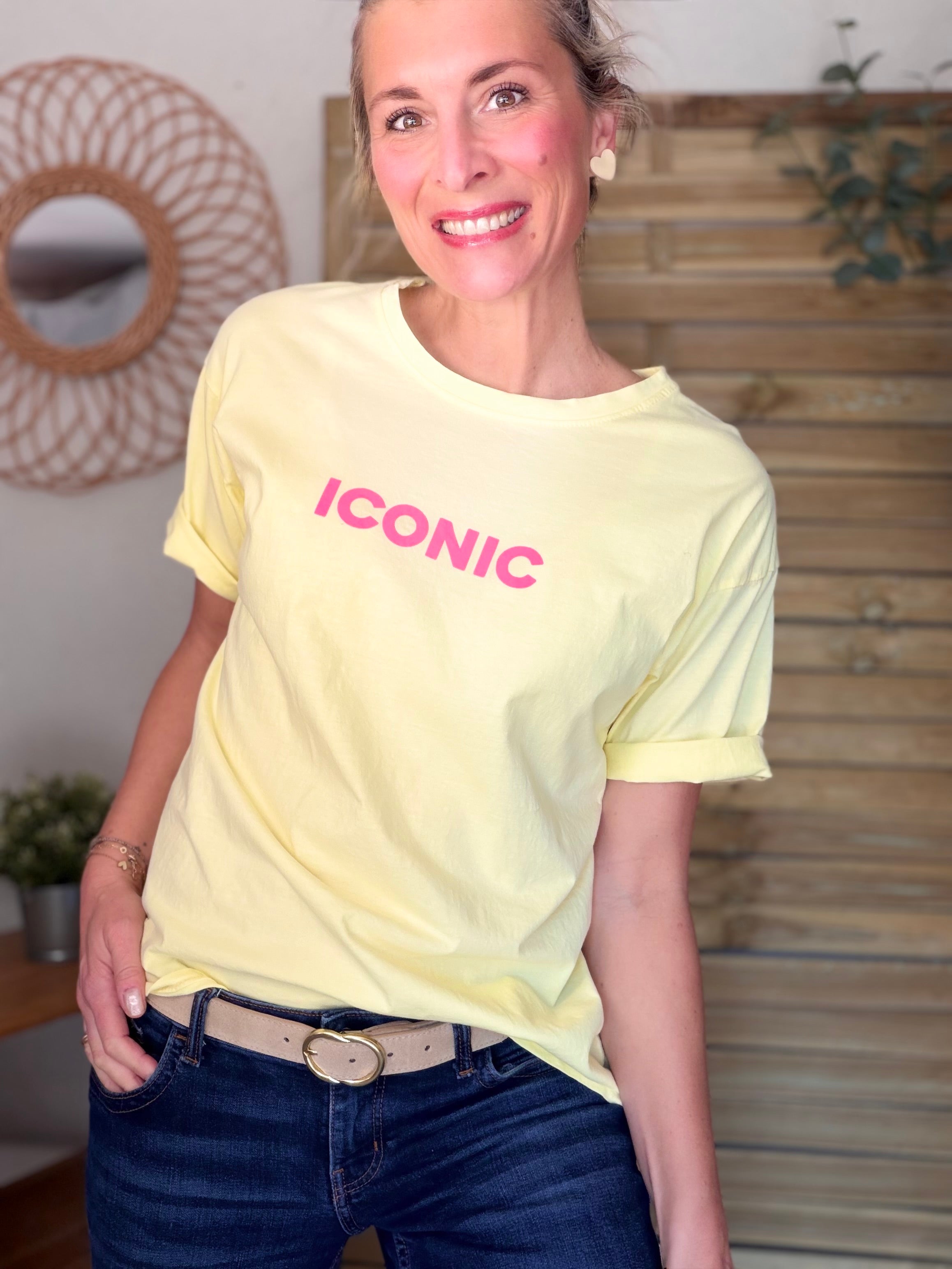 Tee shirt ICONIC DANA Jaune