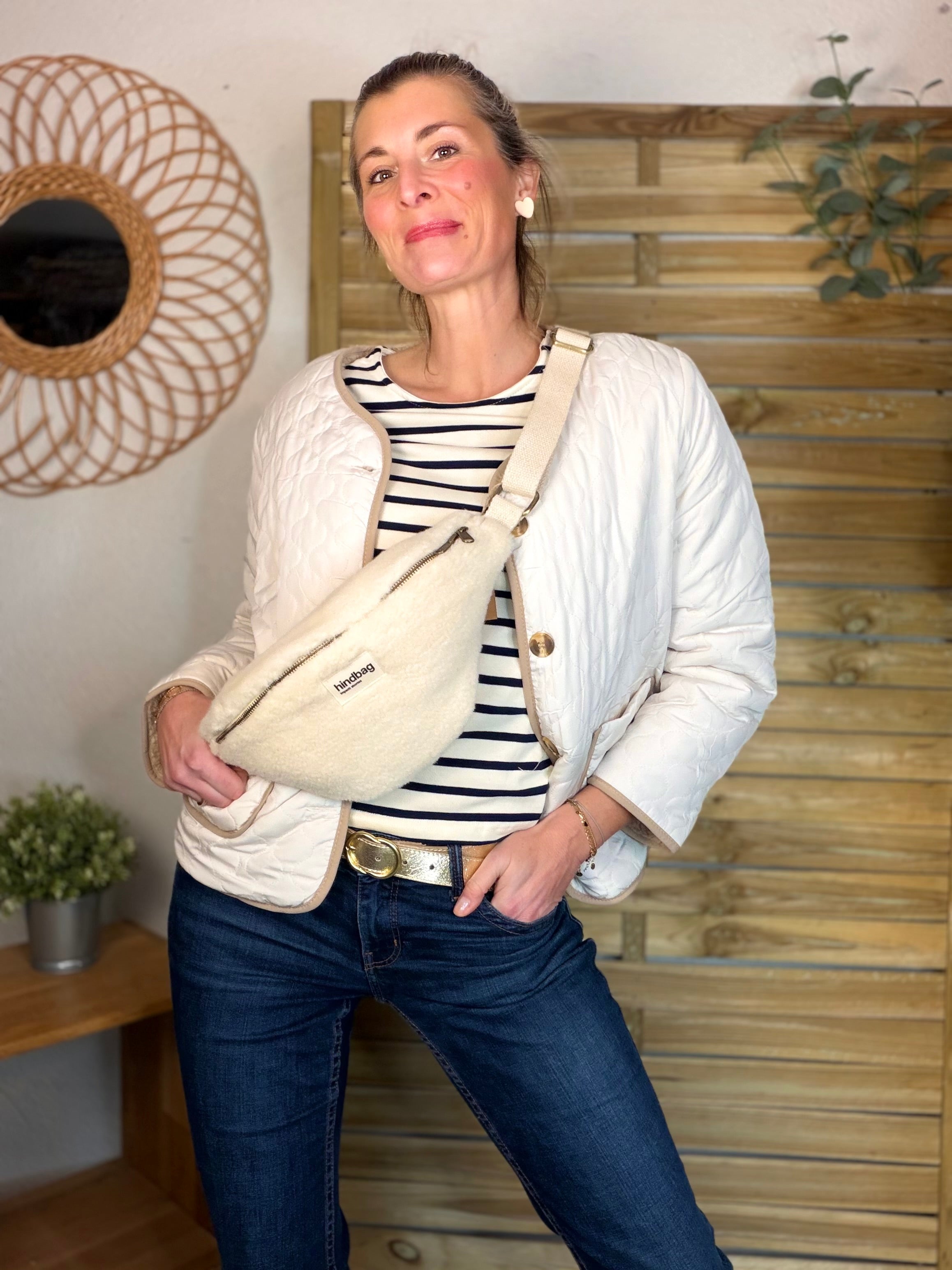 ⚡️ ARRIVAGE - Veste matelassée réversible Sherpa NOÉMIE Beige