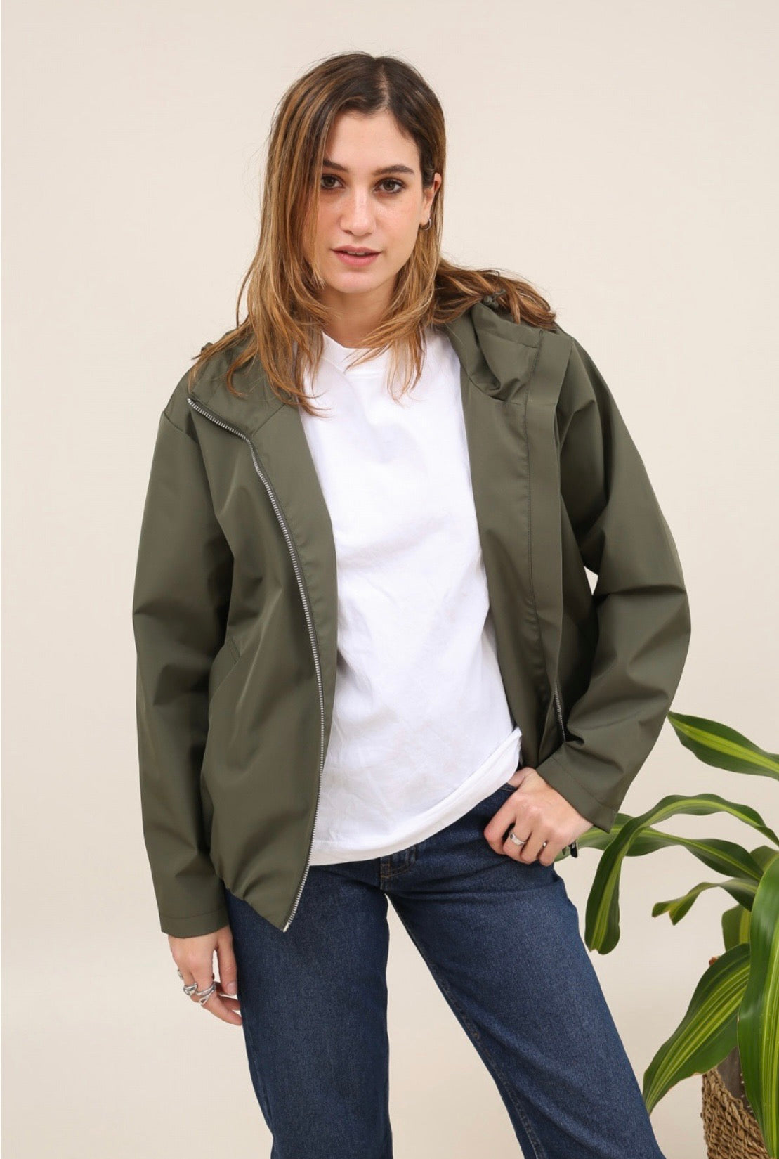 LAURA JO - Imperméable ÉLÉA court - Kaki