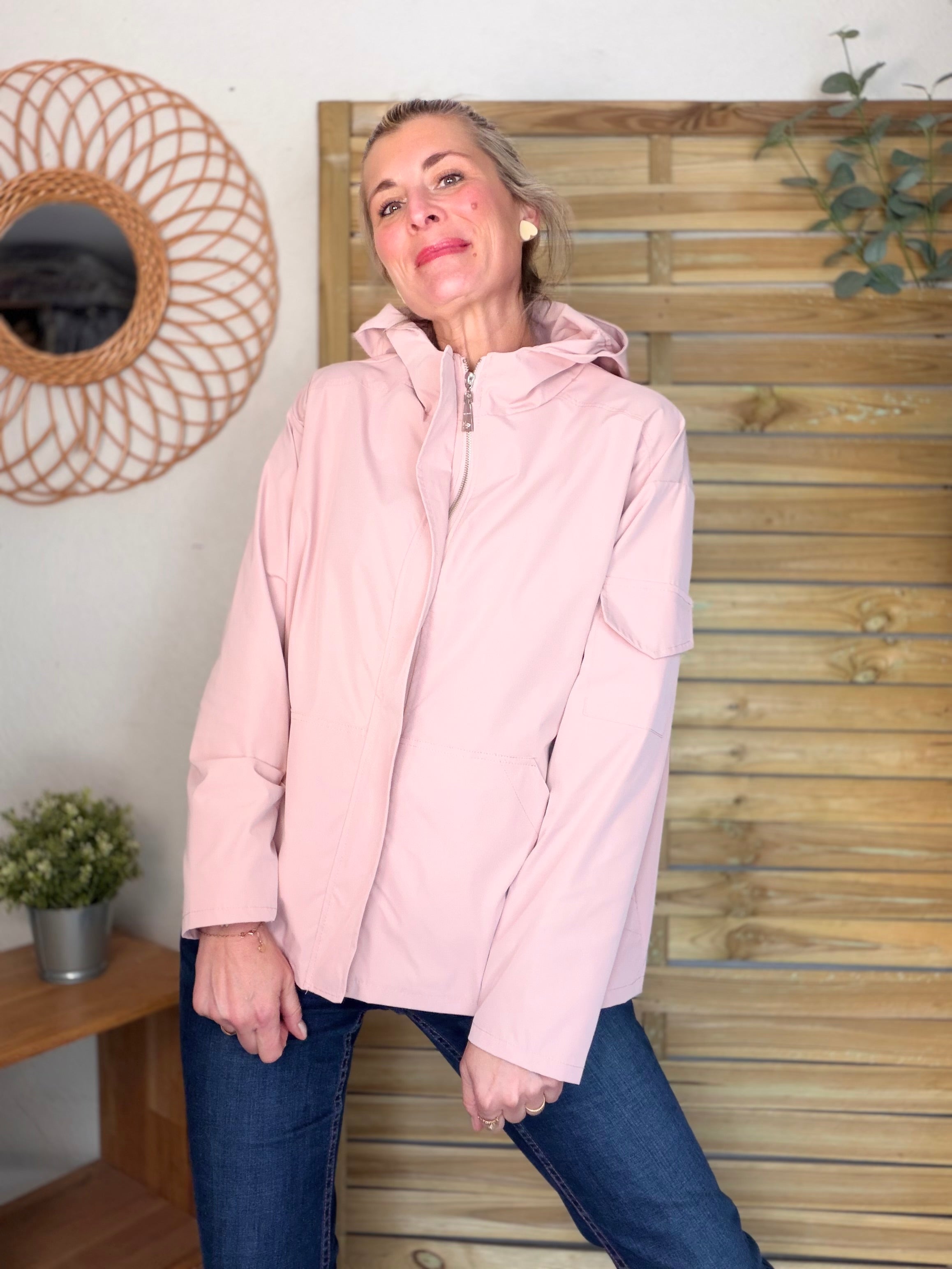 Veste Coupe vent court LIZZIE - Rose