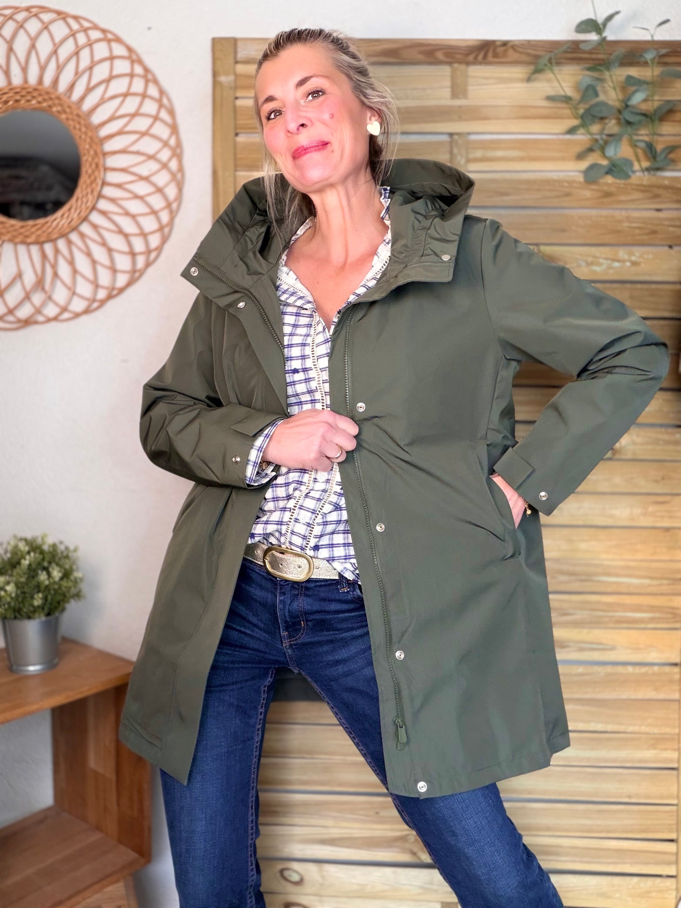Imperméable LAURENCE long - Kaki