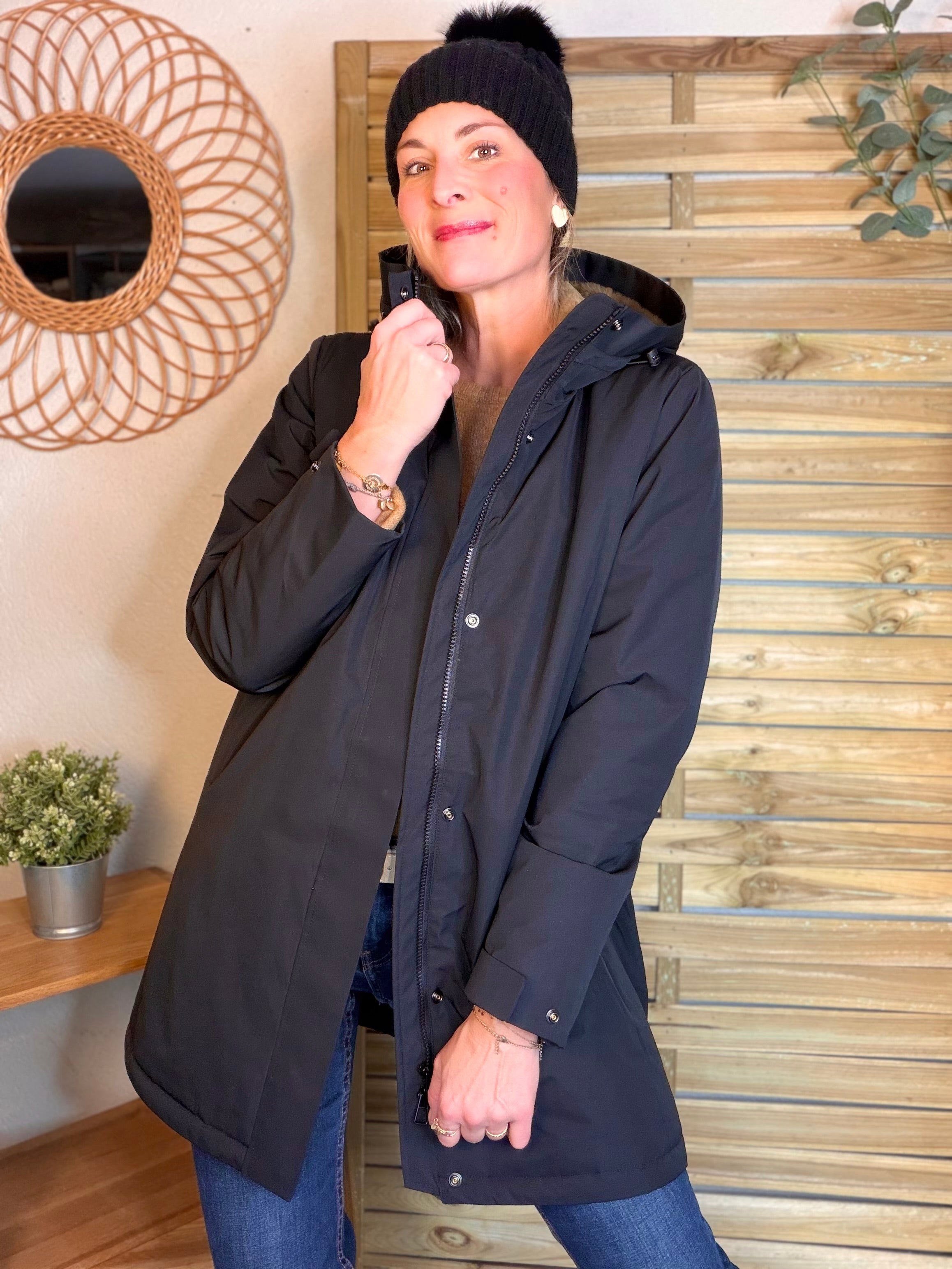 Bonnet torsadé en laine avec pompon JULES