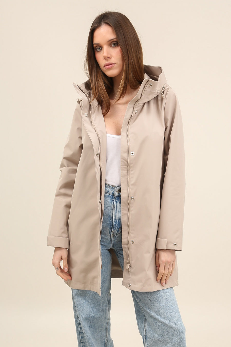 PRÉCOMMANDE (Expédition 25/02) 
Imperméable LAURENCE long - Beige