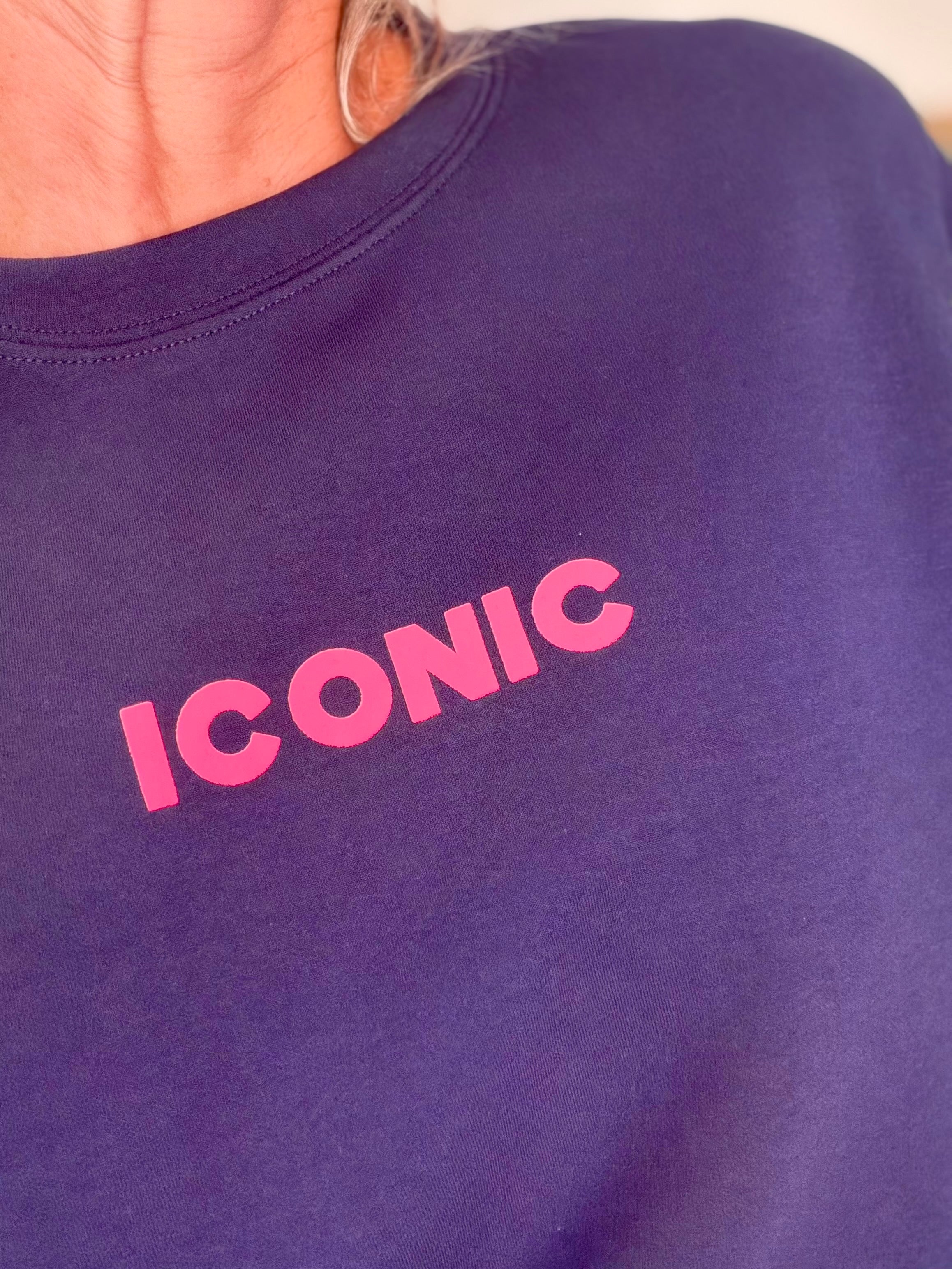 Sweat ICONIC ultra doux OMBLINE - Bleu marine