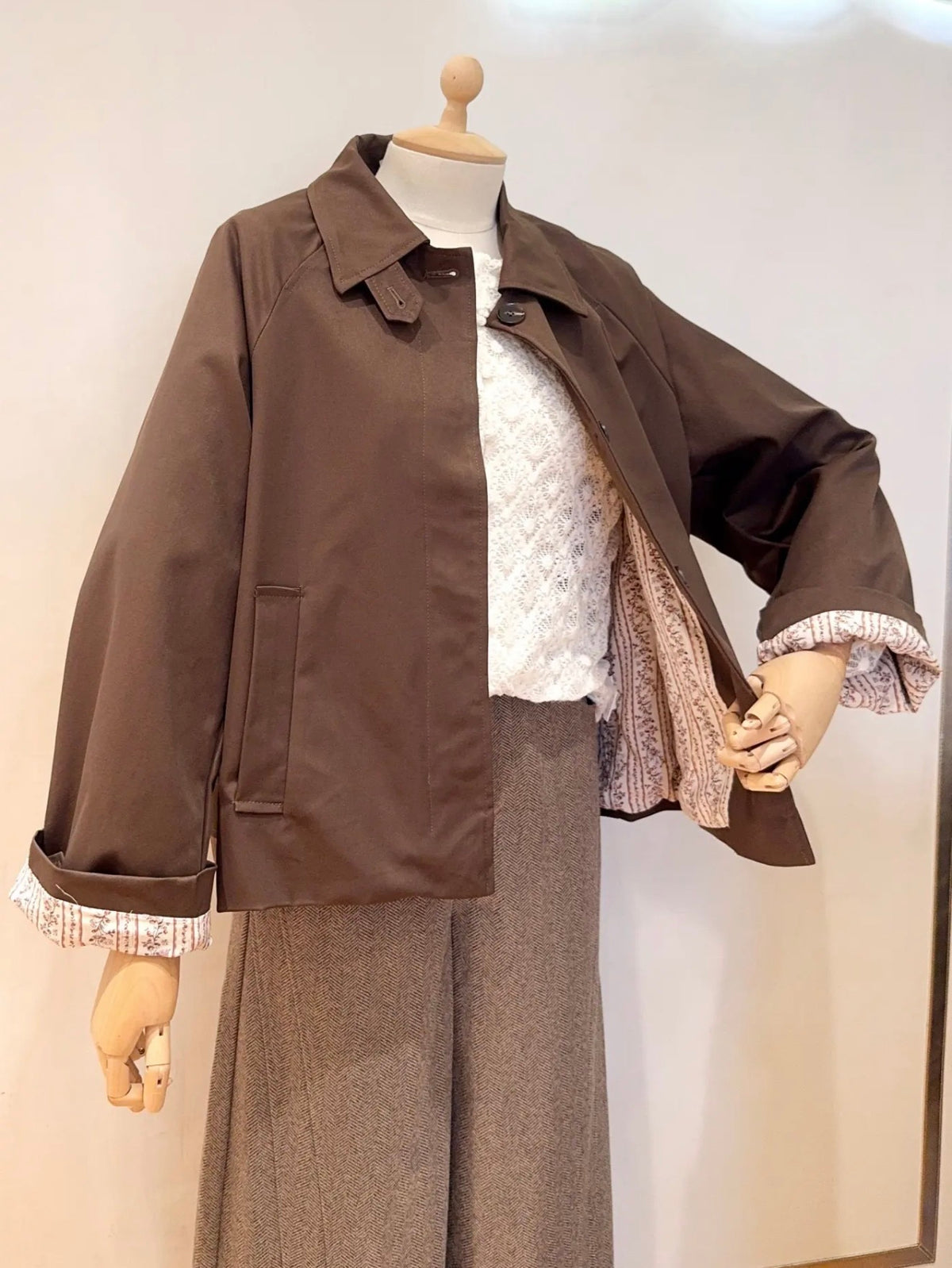 Veste Trench avec Liberty - MADELEINE Chocolat