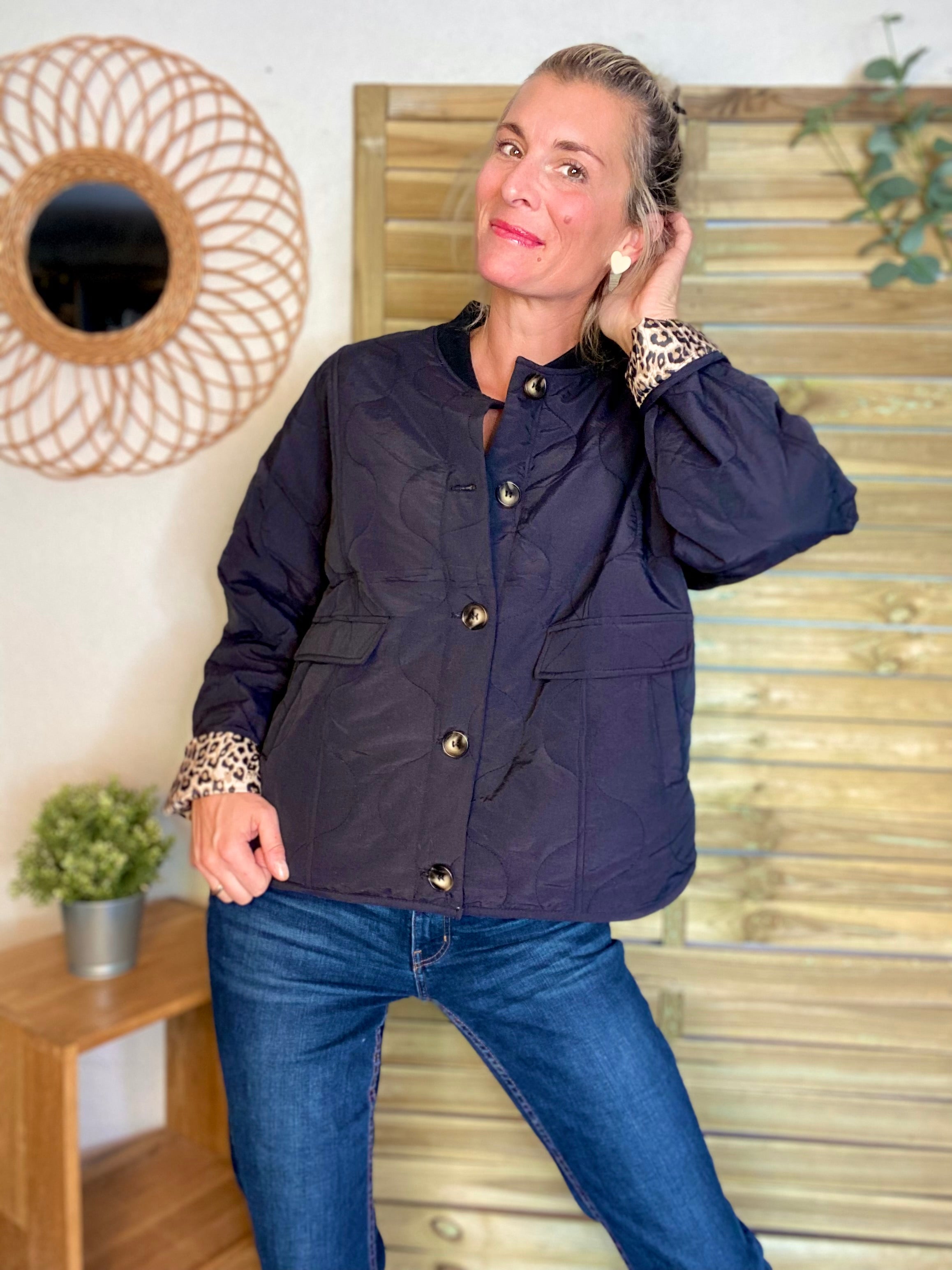 ⚡️ PÉPITES FRIDAY - Veste matelassée noir/léo HARPER