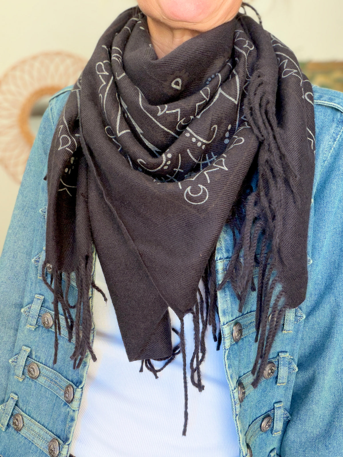Écharpe Bandana Noir