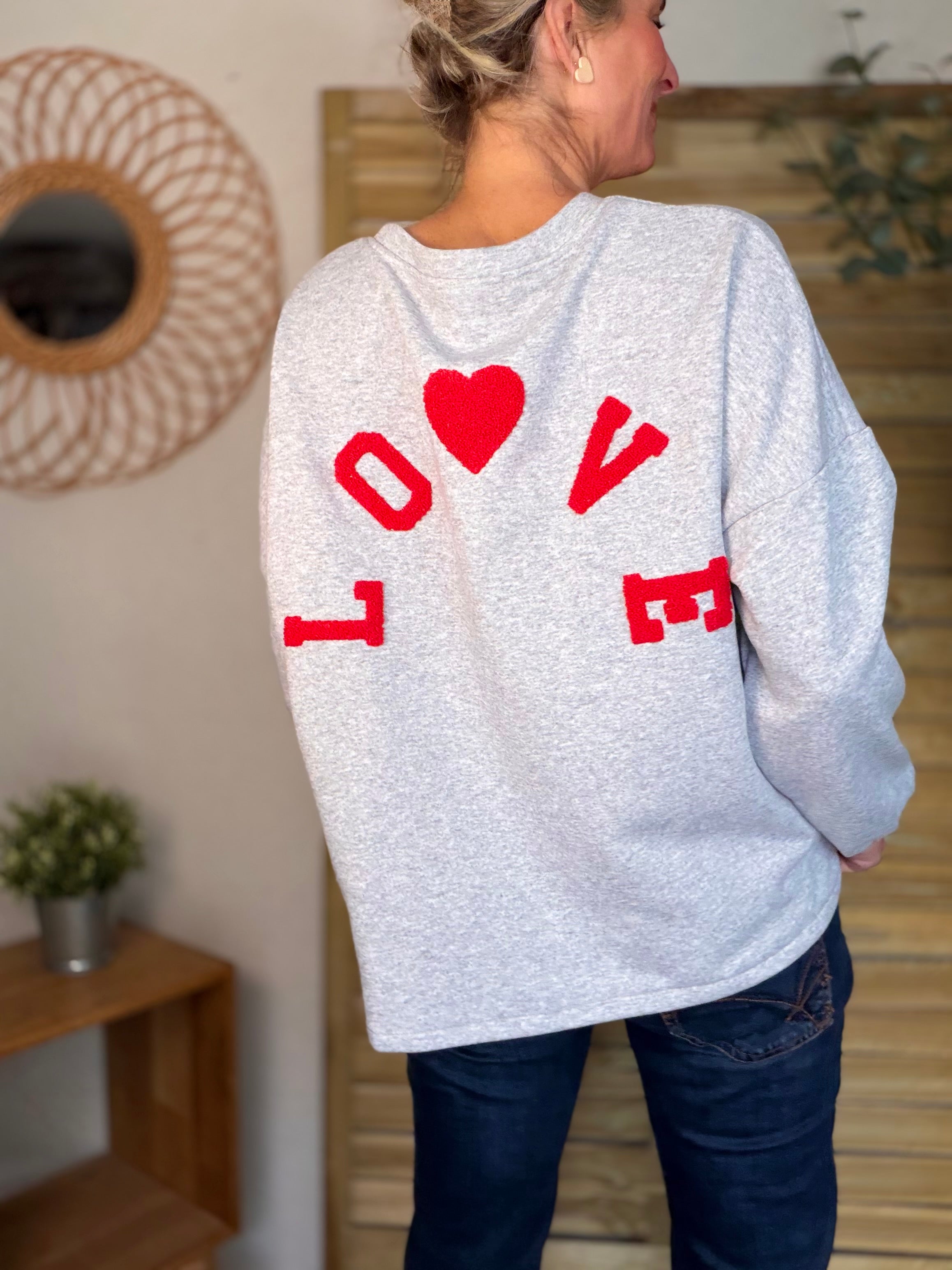 Sweat oversized LO❤️VE - GINA