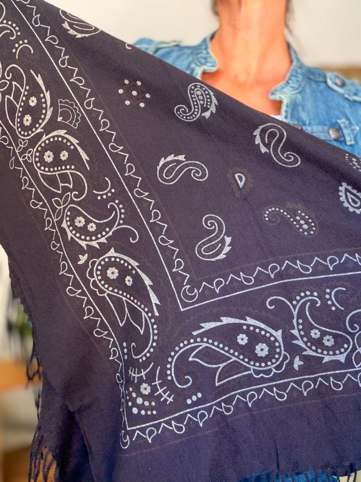 Écharpe Bandana Noir