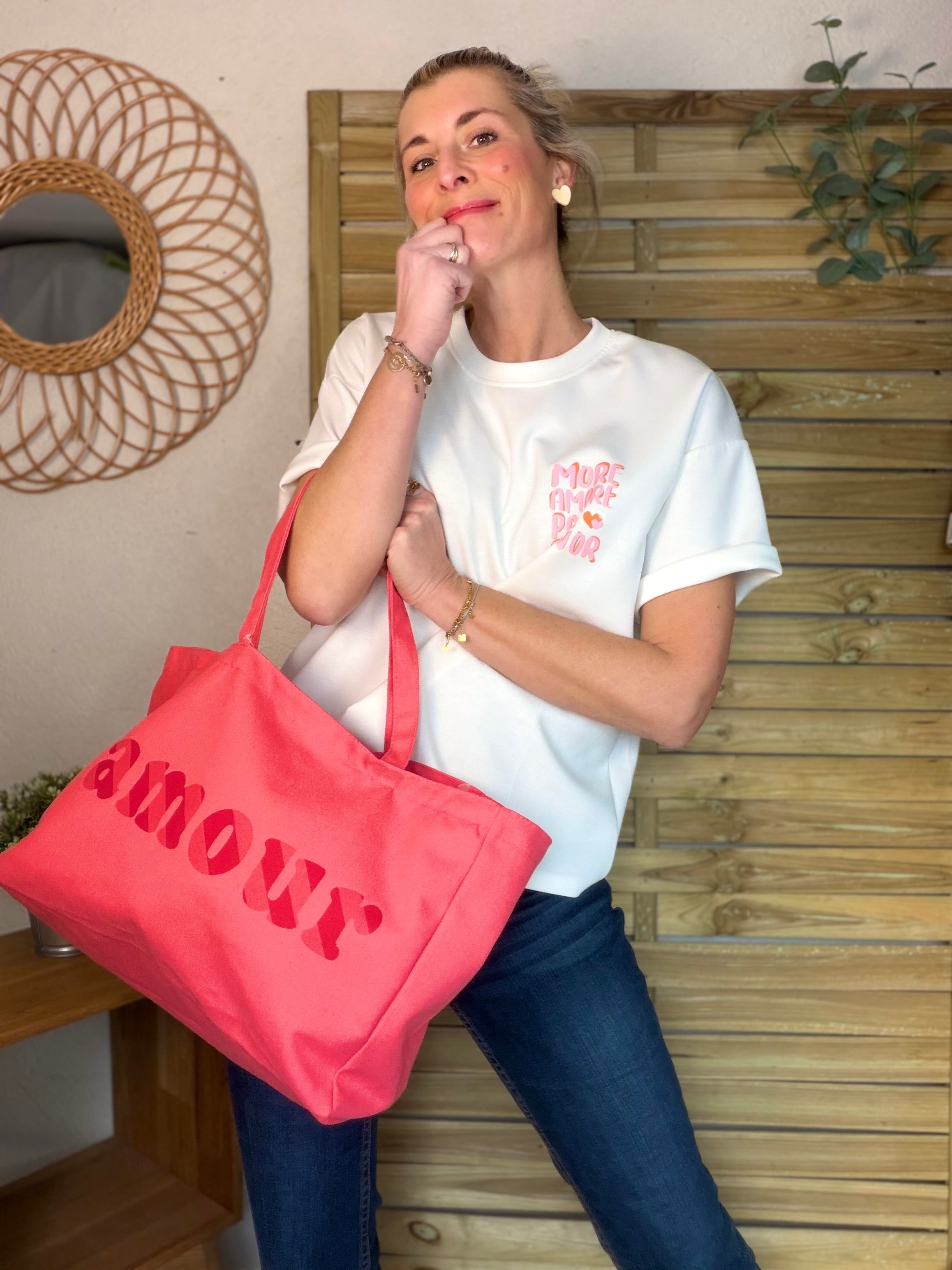 Grand cabas Tote bag amour BELLY