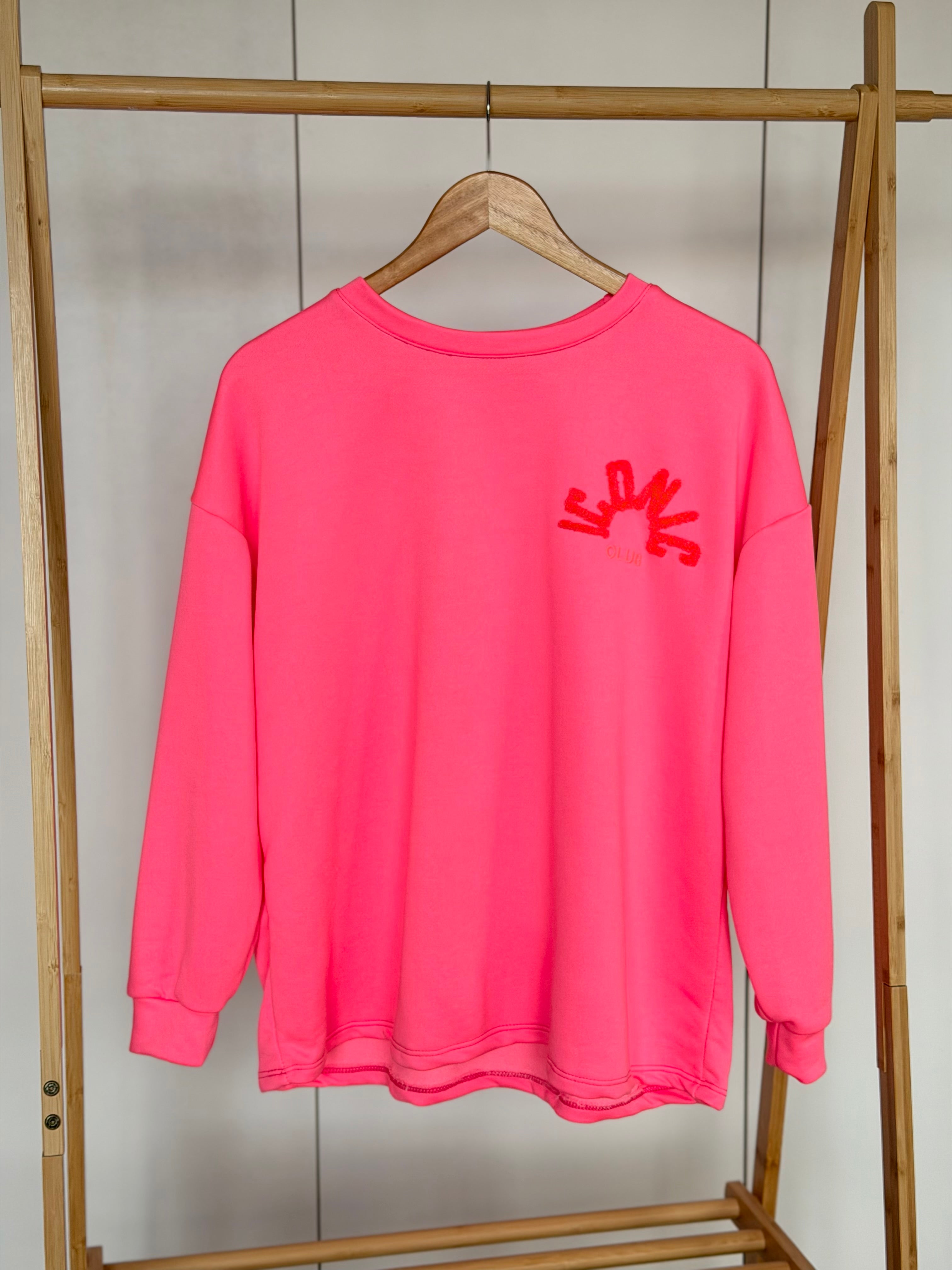 Sweat ICONIC multicolore - NORA Rose fuschia