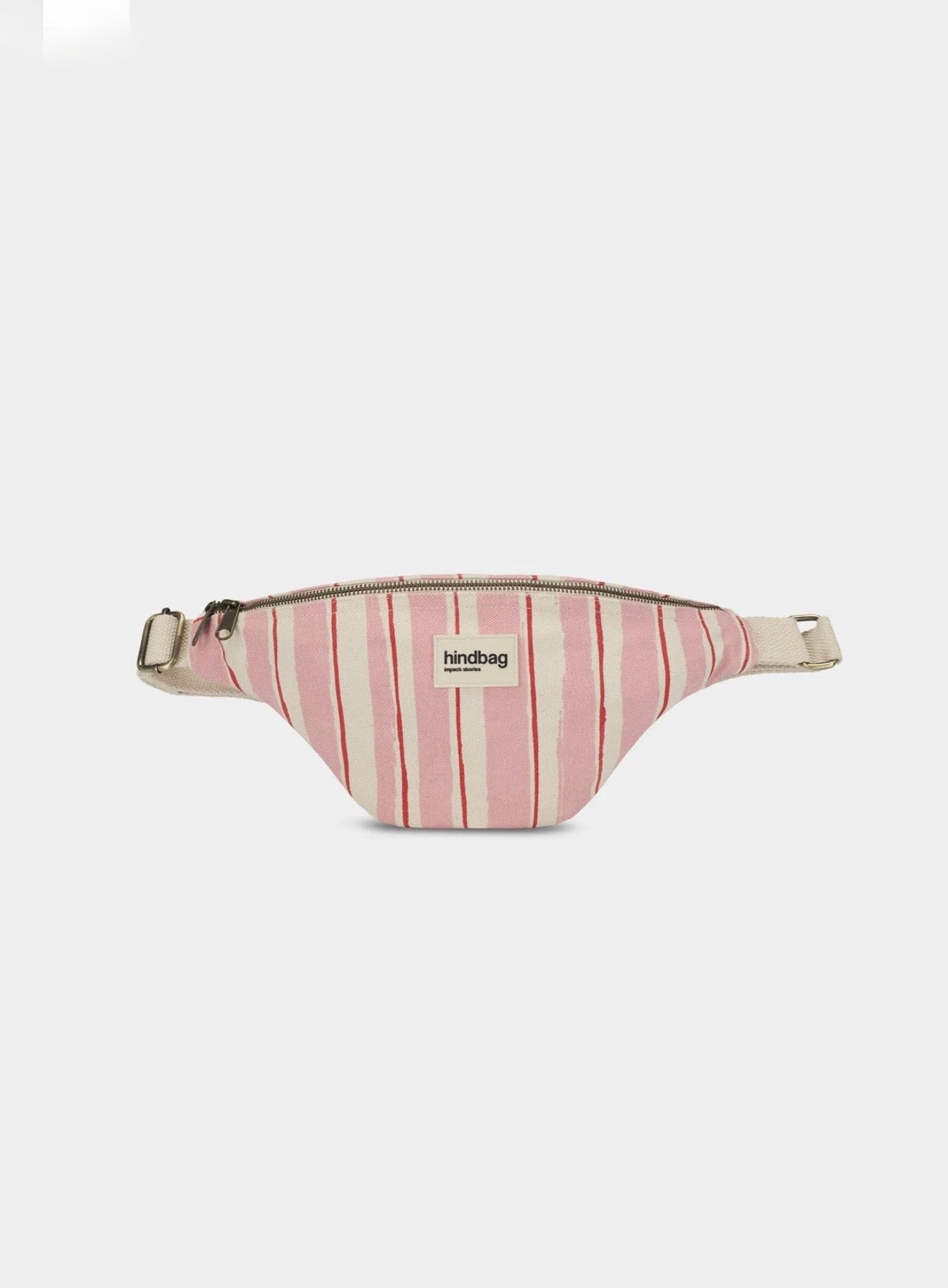 HINDBAG OLIVIA - Sac banane Rayures roses et rouges