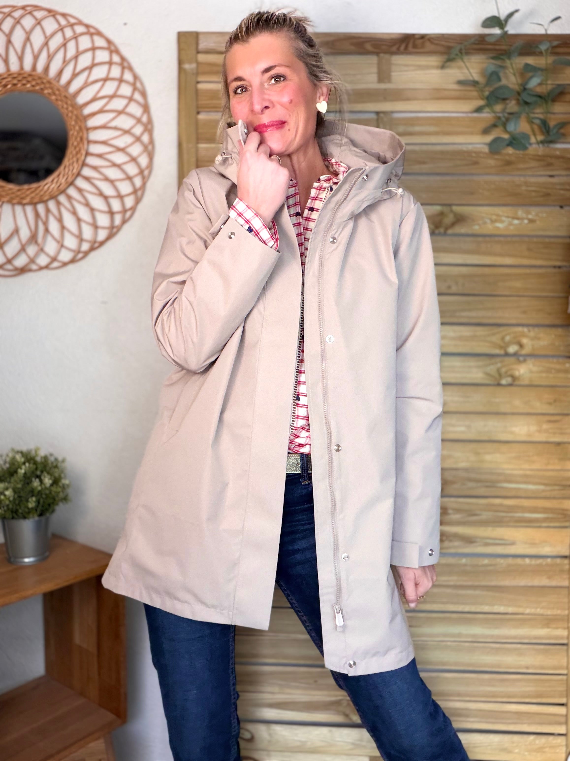 Imperméable LAURENCE long - Beige