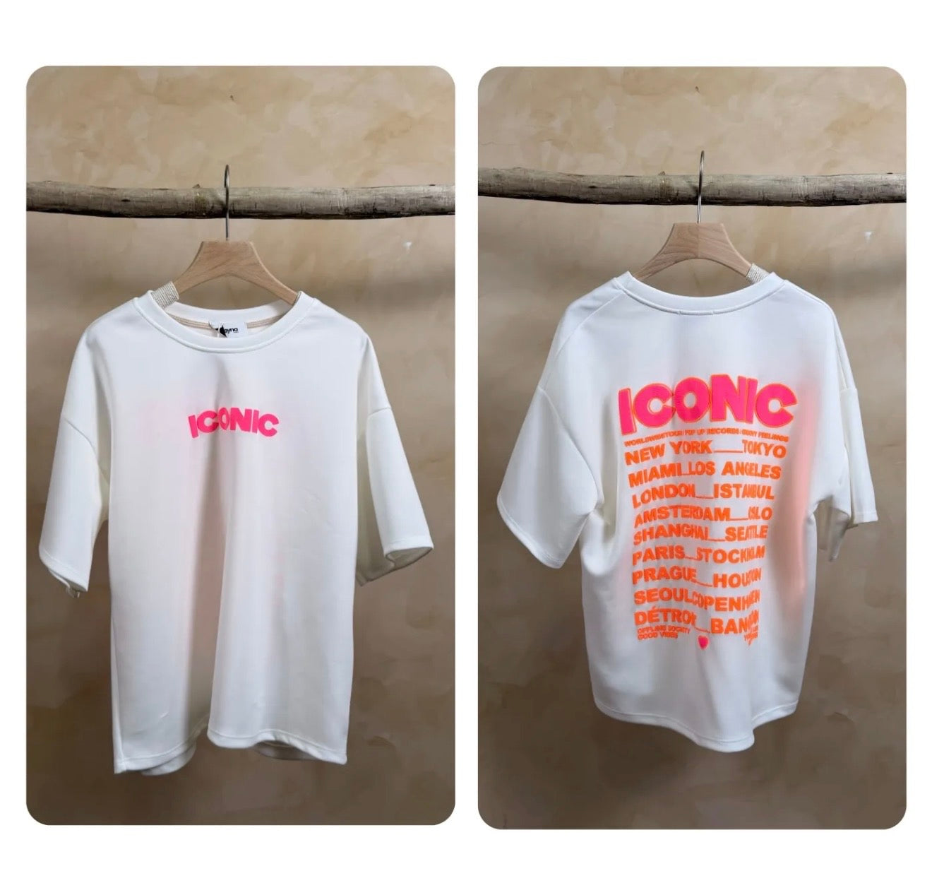 Tee shirt ICONIC matière sweat - THÉA Blanc