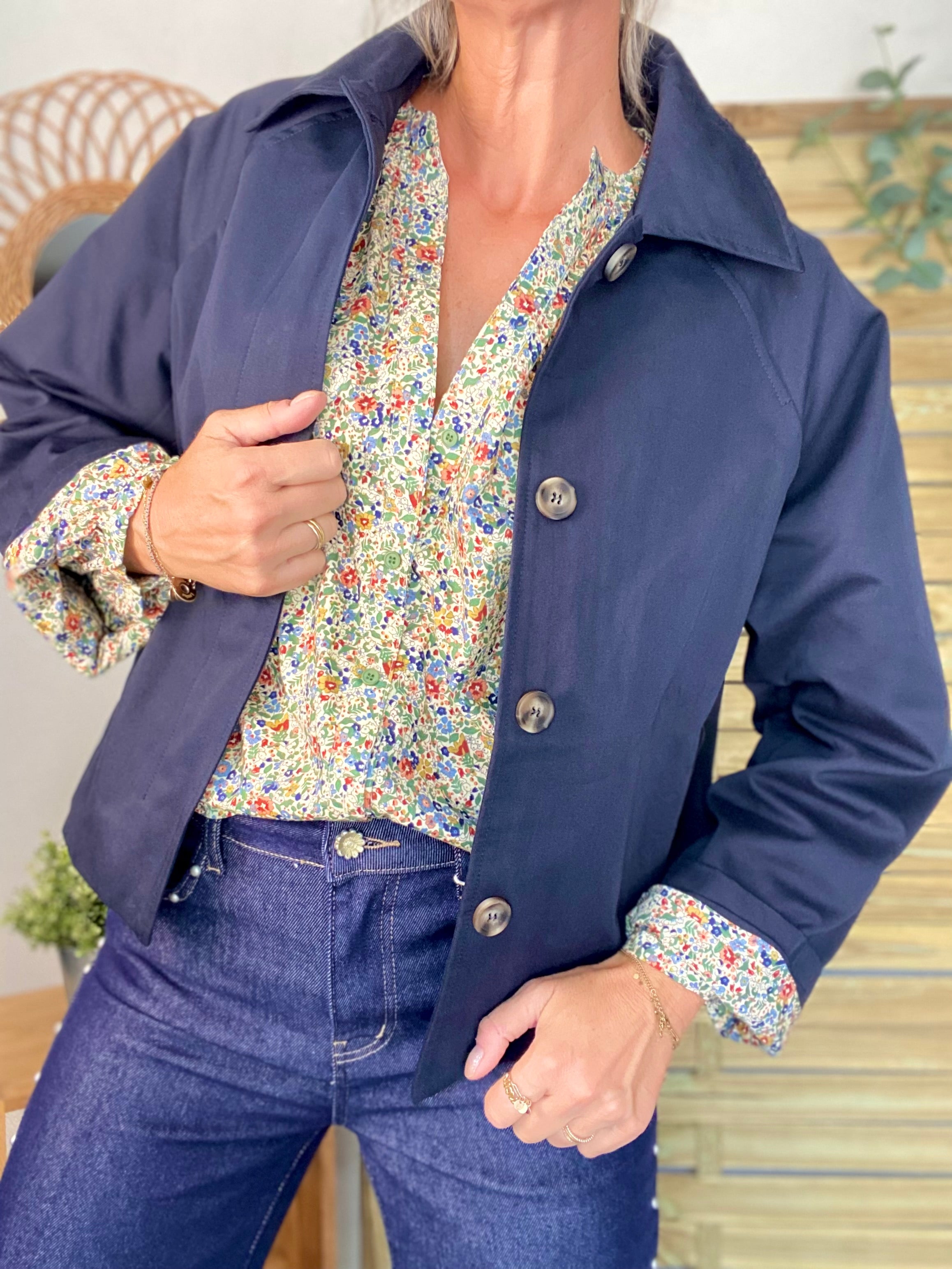 Chemise ample Liberty vert SYBILLE