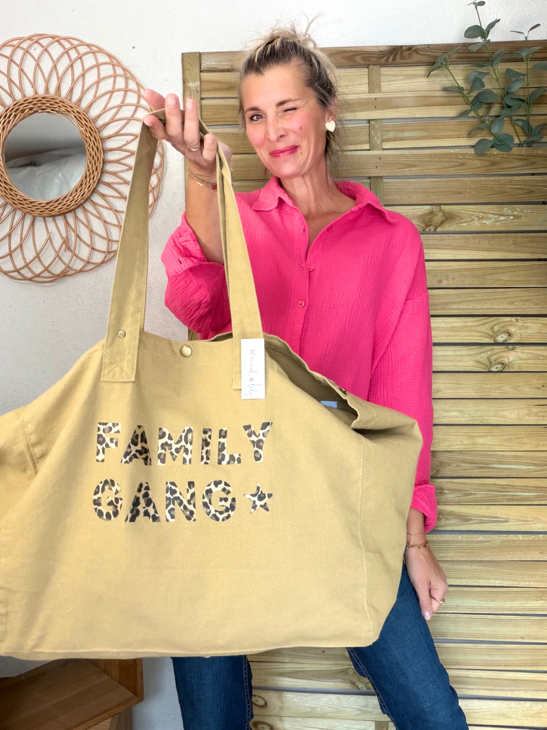 Sac week end FAMILY GANG Sable - Marcel et Lily