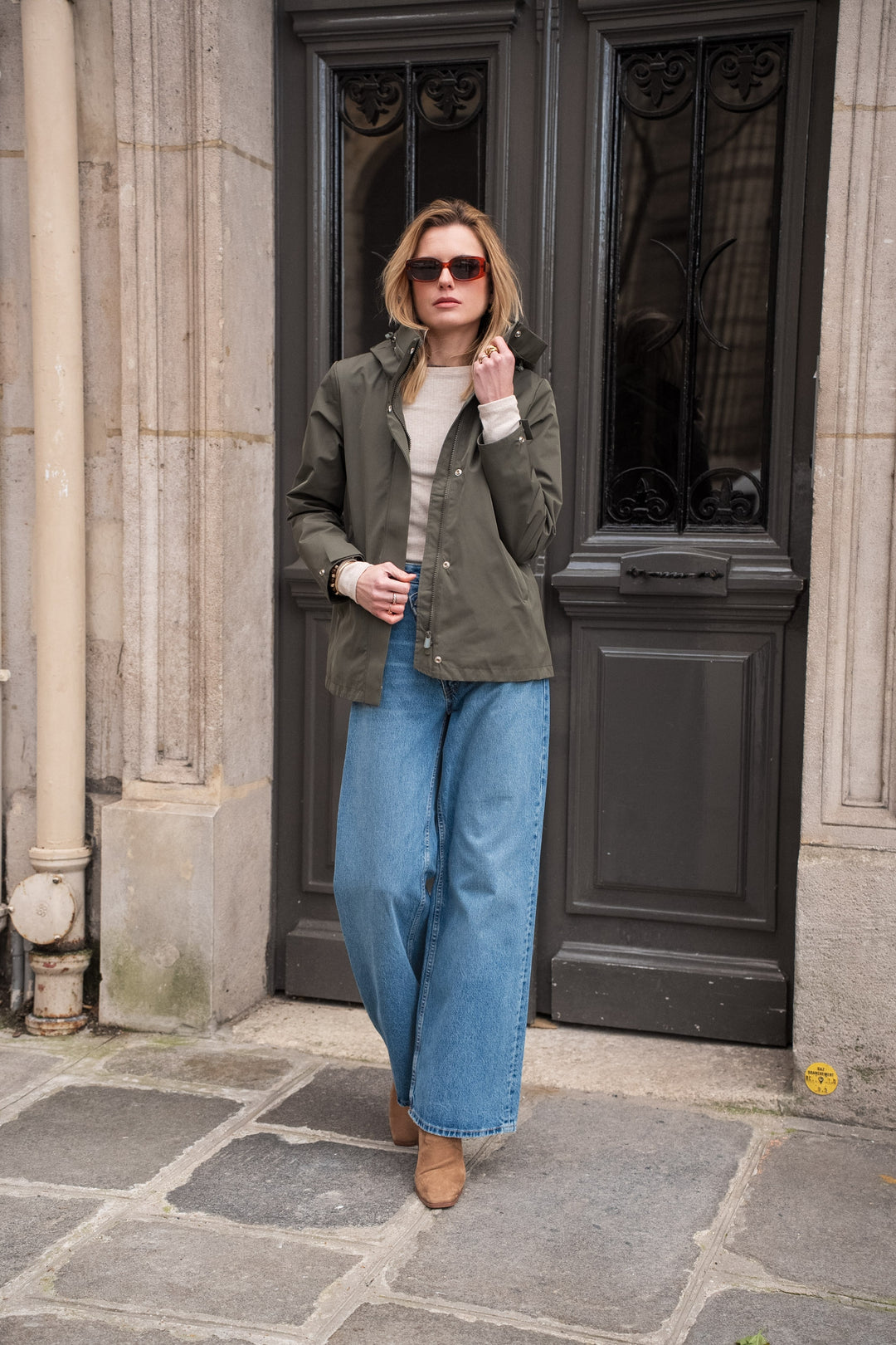 PRÉCOMMANDE (Expédition 25/02) 
Imperméable LAURENCE mi-long - Kaki