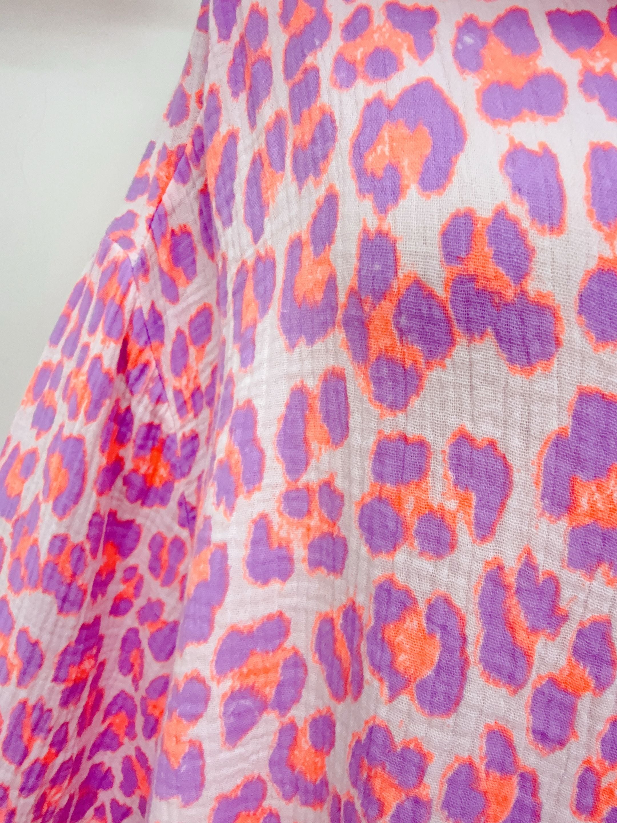 Chemise en gaze de coton FÉLICIE Léo lilas
