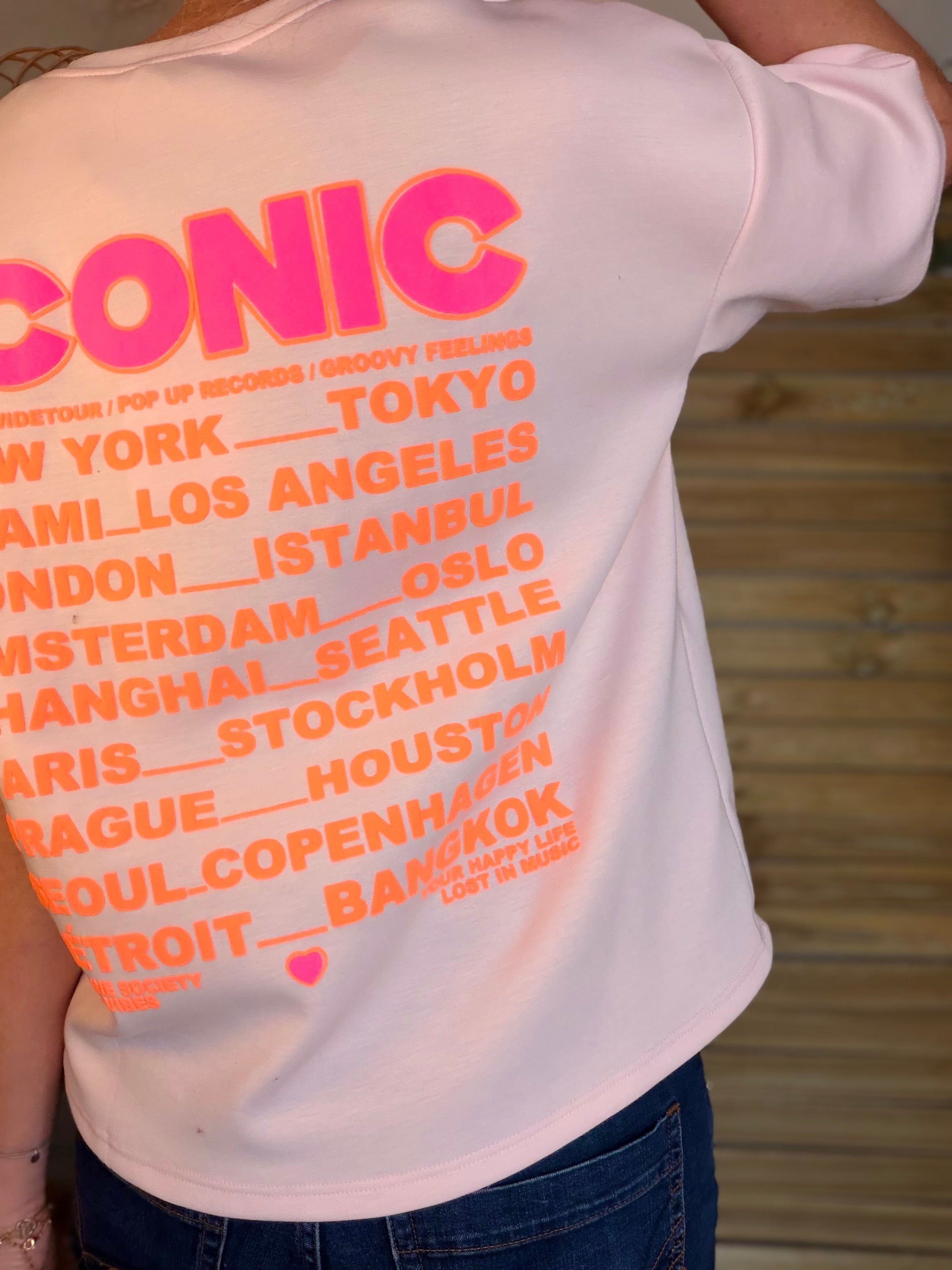 Tee shirt ICONIC - THÉA Rose clair