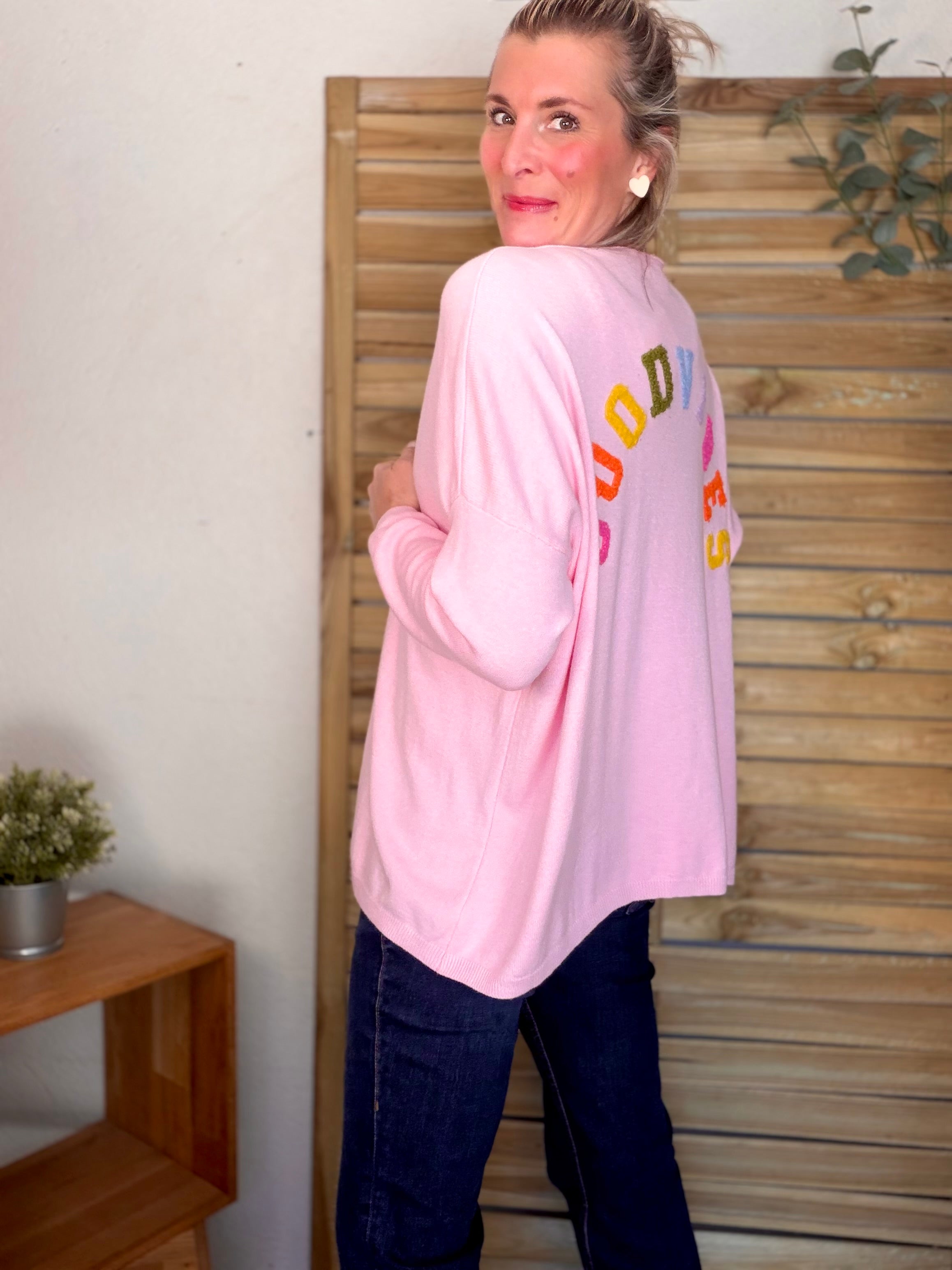 Gilet GOOD VIBES rose - AVIDA